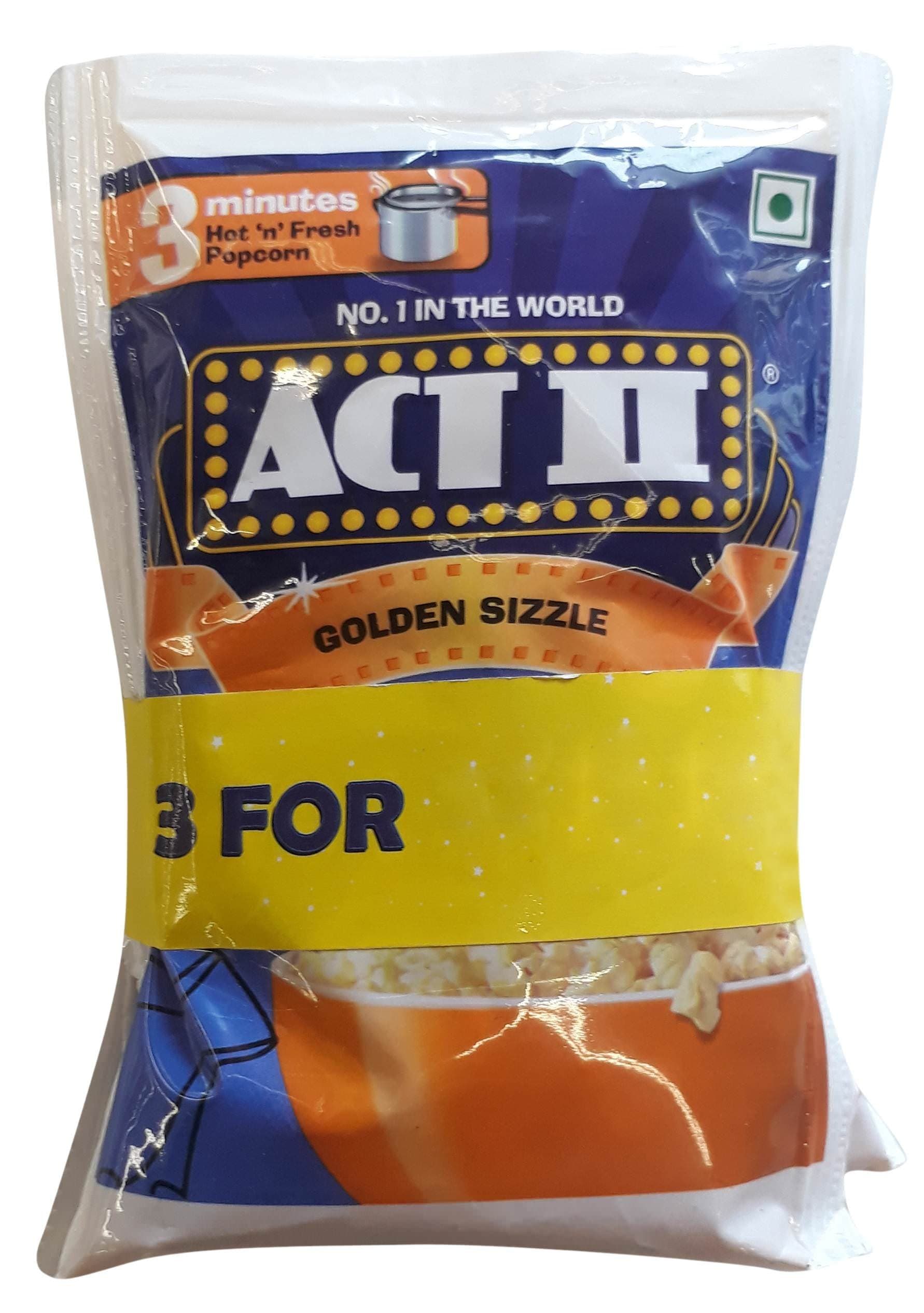 Act II Popcorn - Golden Sizzle, 180g Combo Pack