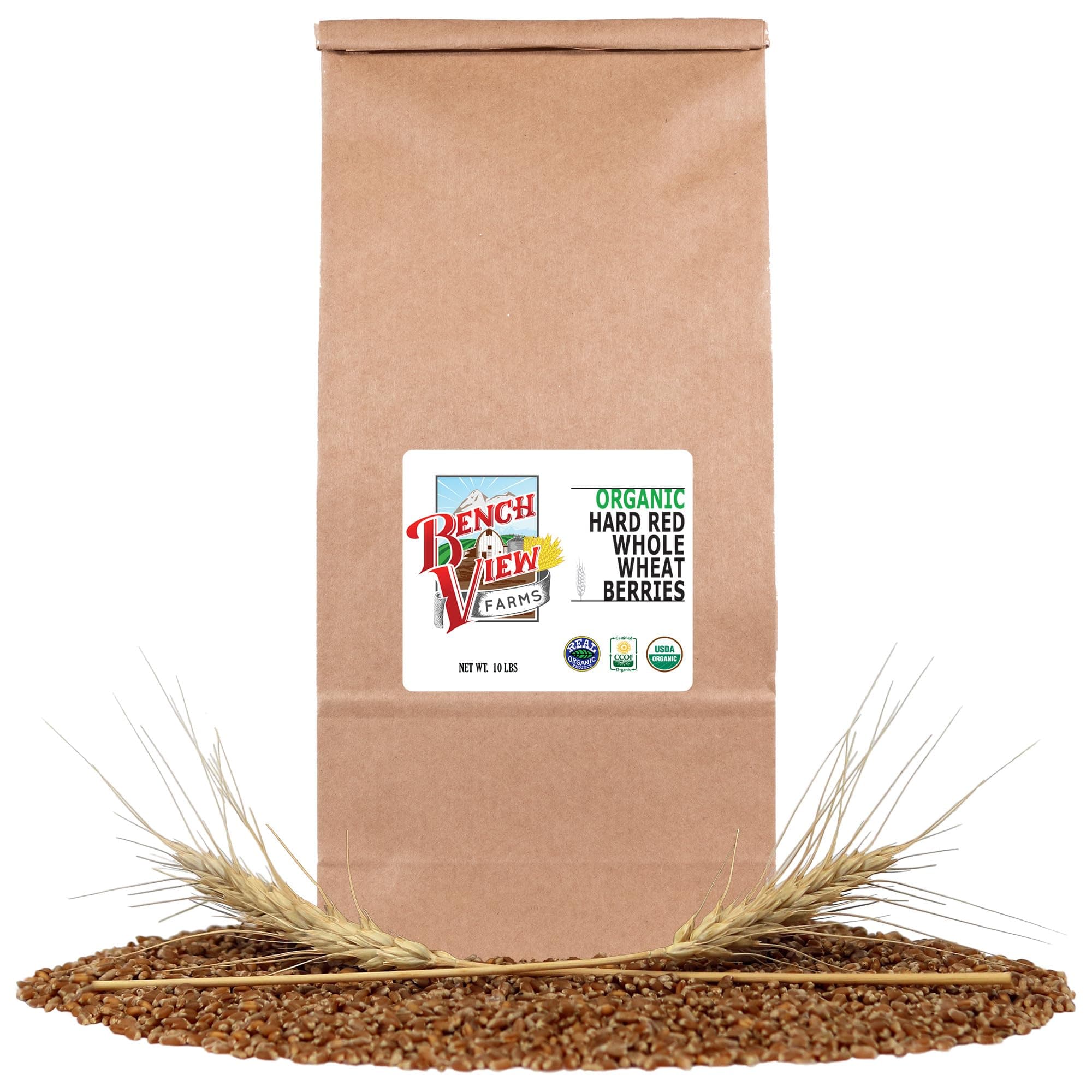 Organic Hard Red Wheat Berries - 10lbs
