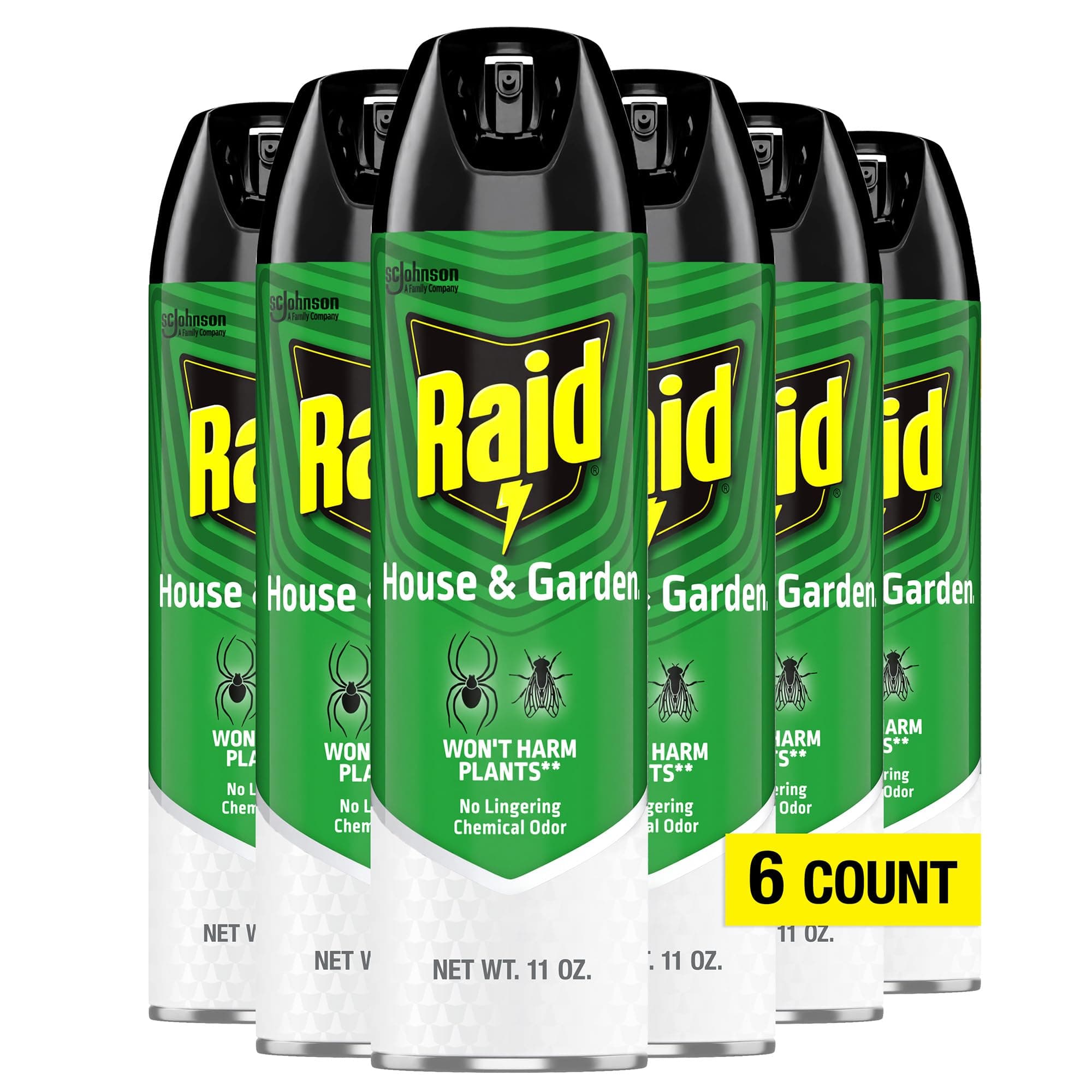 House & Garden Bug Killer Aerosol Kills Bugs on Contact Won’t Harm Plants Indoor and Outdoor Use 11 Ounce (Pack of 6)