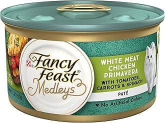 Purina Pate Wet Cat Food, Medleys White Meat Chicken Primavera With Garden Veggies - 3 oz. X 12 Can