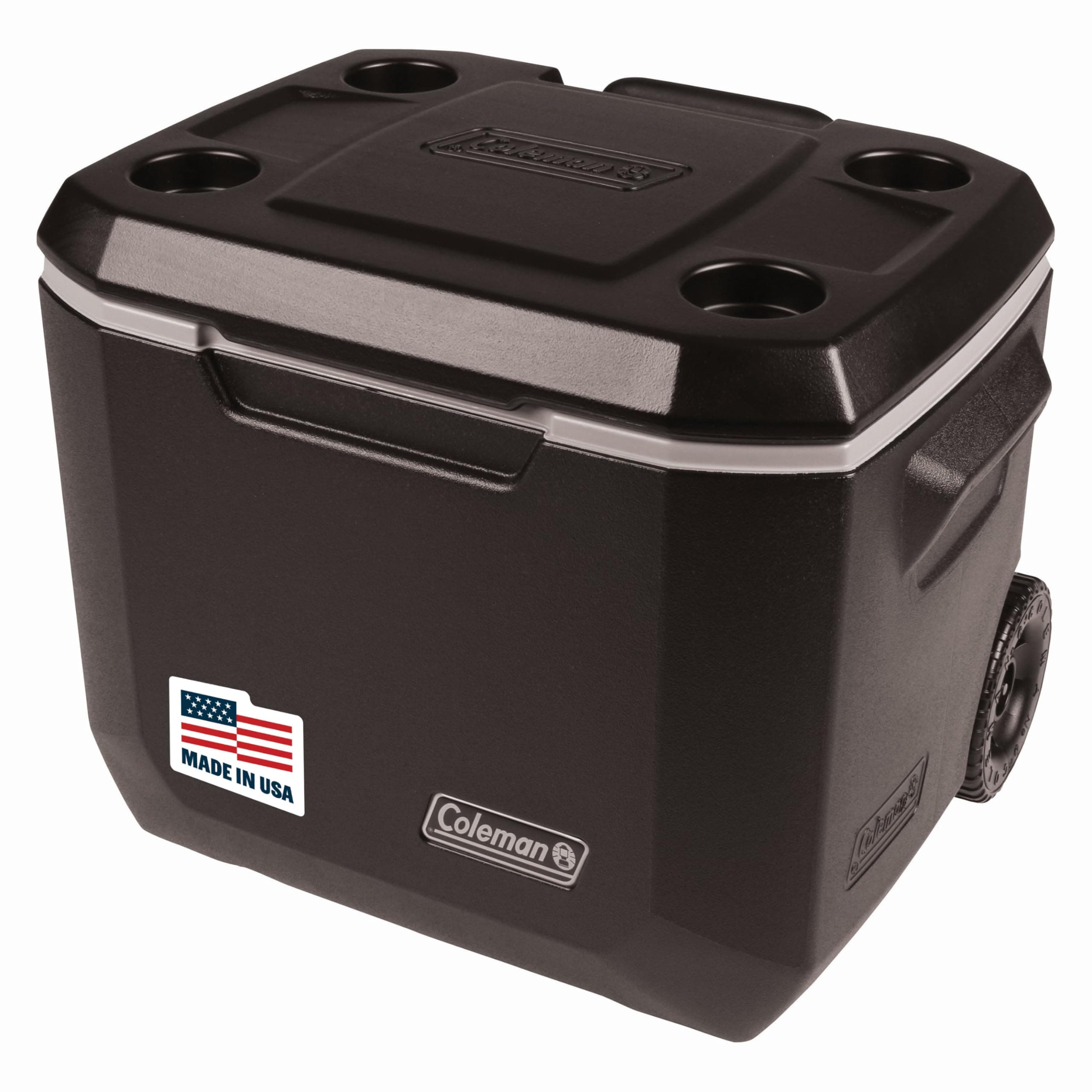 Xtreme 5 Day Wheeled Cooler - 50 Quart Keeps Ice Up to 5 Days, Black