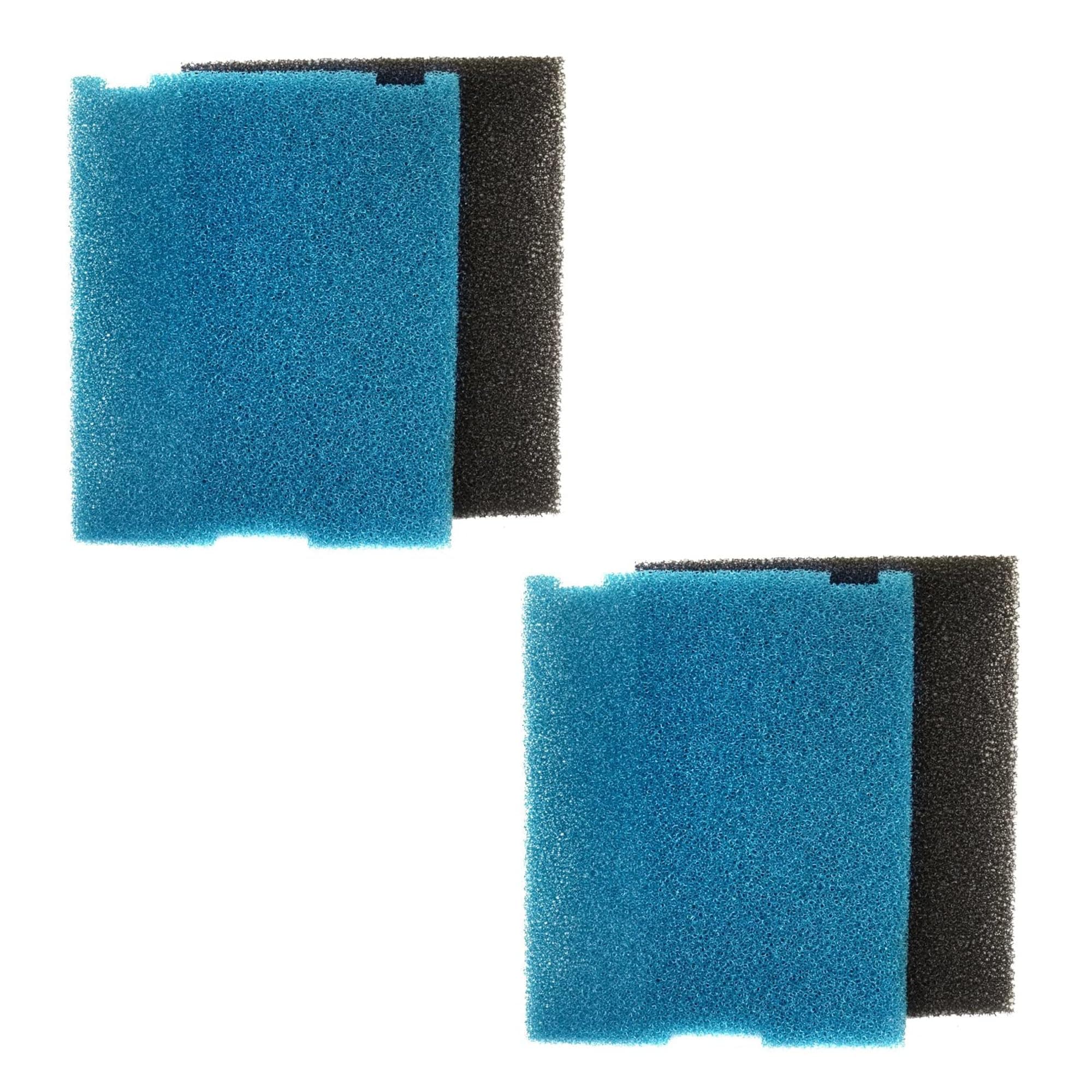 HQRP 2-Pack Foam Flat Box Filter Pads Compatible with Tetra 19015 SF1 SPF1 26592 Submersible Pond Filter, FK5 FK6 Filtration Fountain Kits