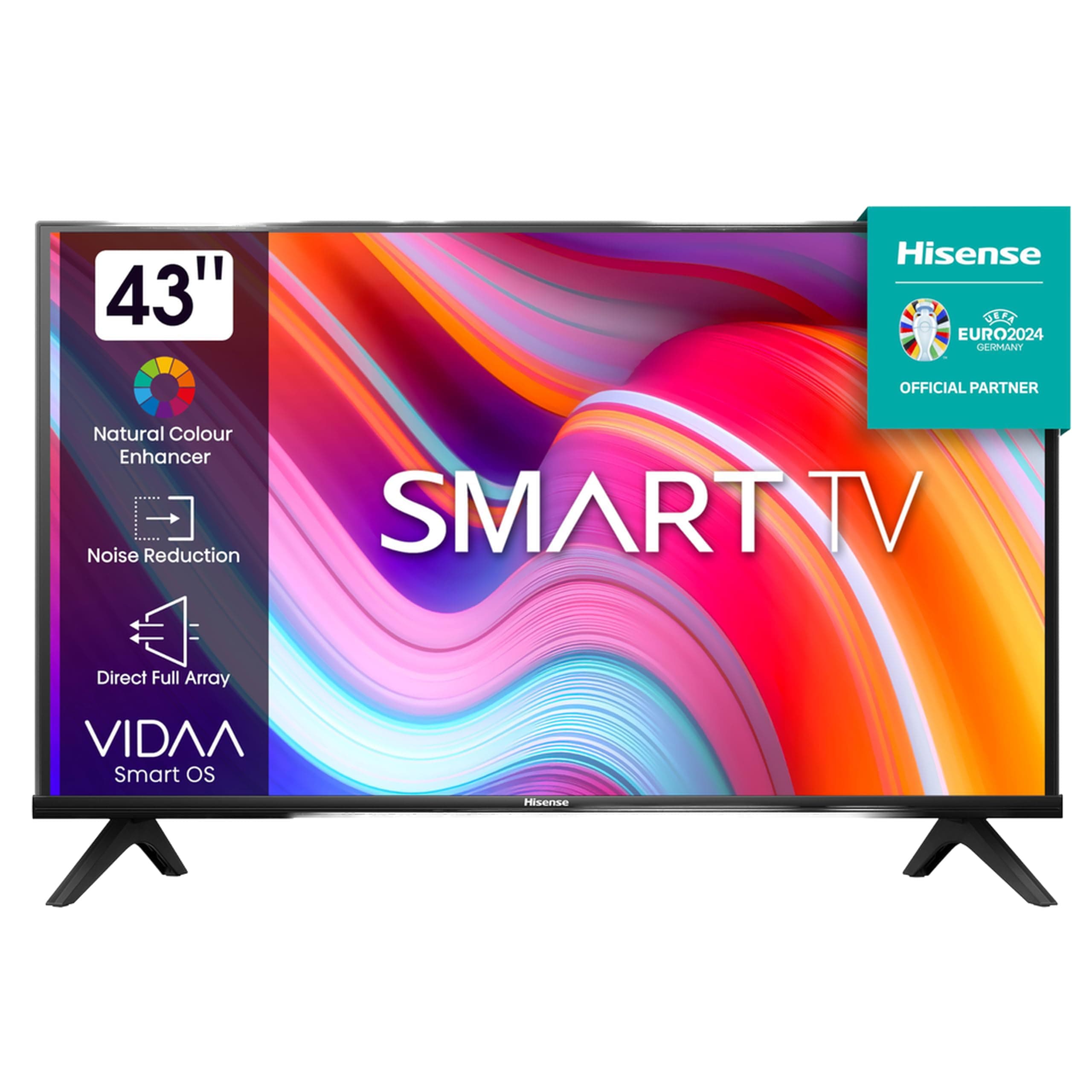 43A4K Smart TV, black
