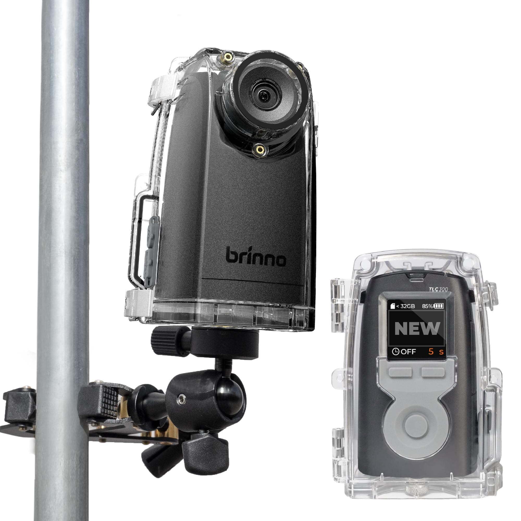 Brinno BCC300-C Time-Lapse Fixed Point Camera, Outdoor, Waterproof, Clamp Type, Long Time Recording, For Agriculture, Home Garden, Hydroponics, Plants, Creation, Large Products, Sculpture, Graffiti,