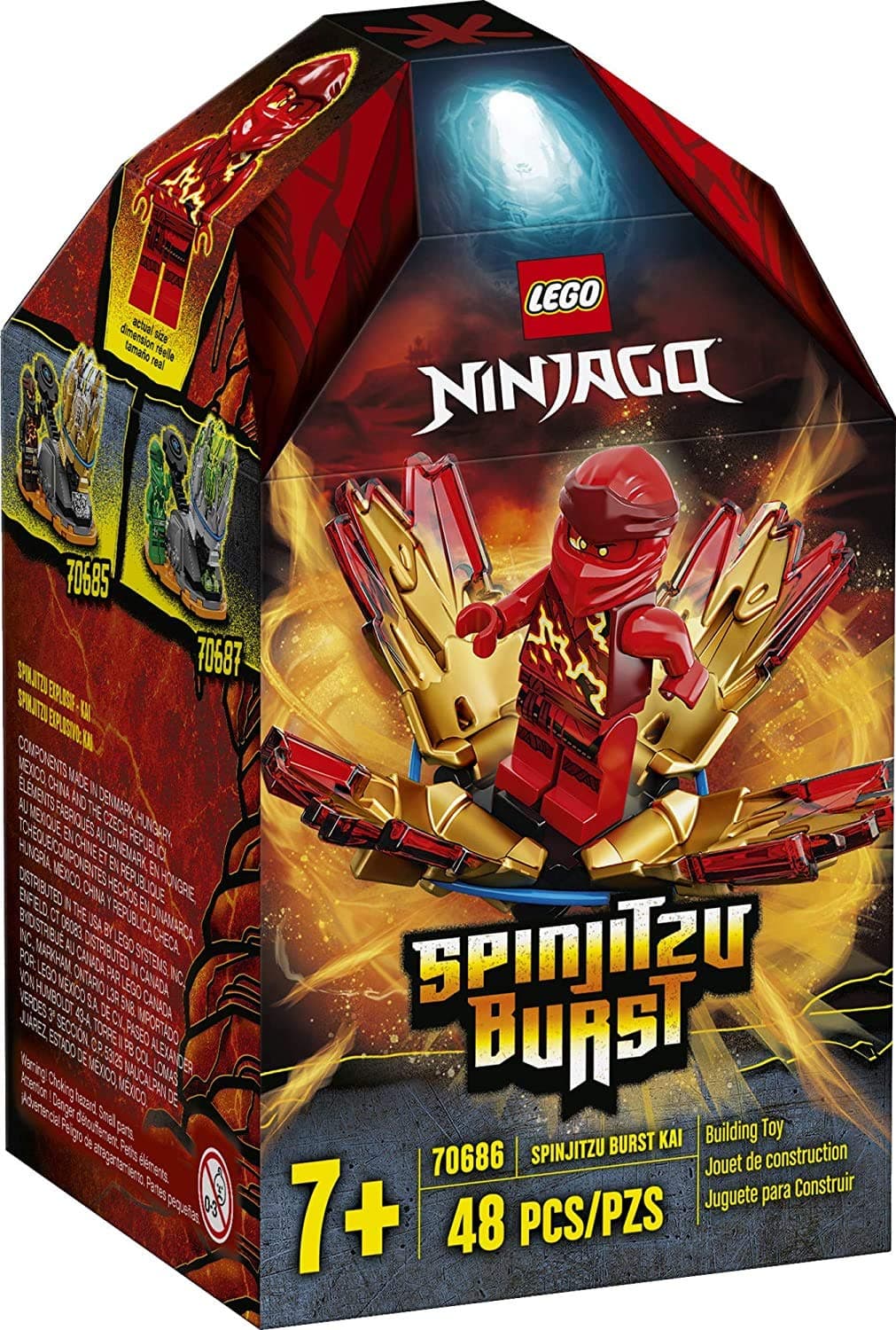 NINJAGO Spinjitzu Burst - Kai 70686 NINJAGO Accessory Set Building Kit Featuring Ninja Minifigure (48 Pieces)