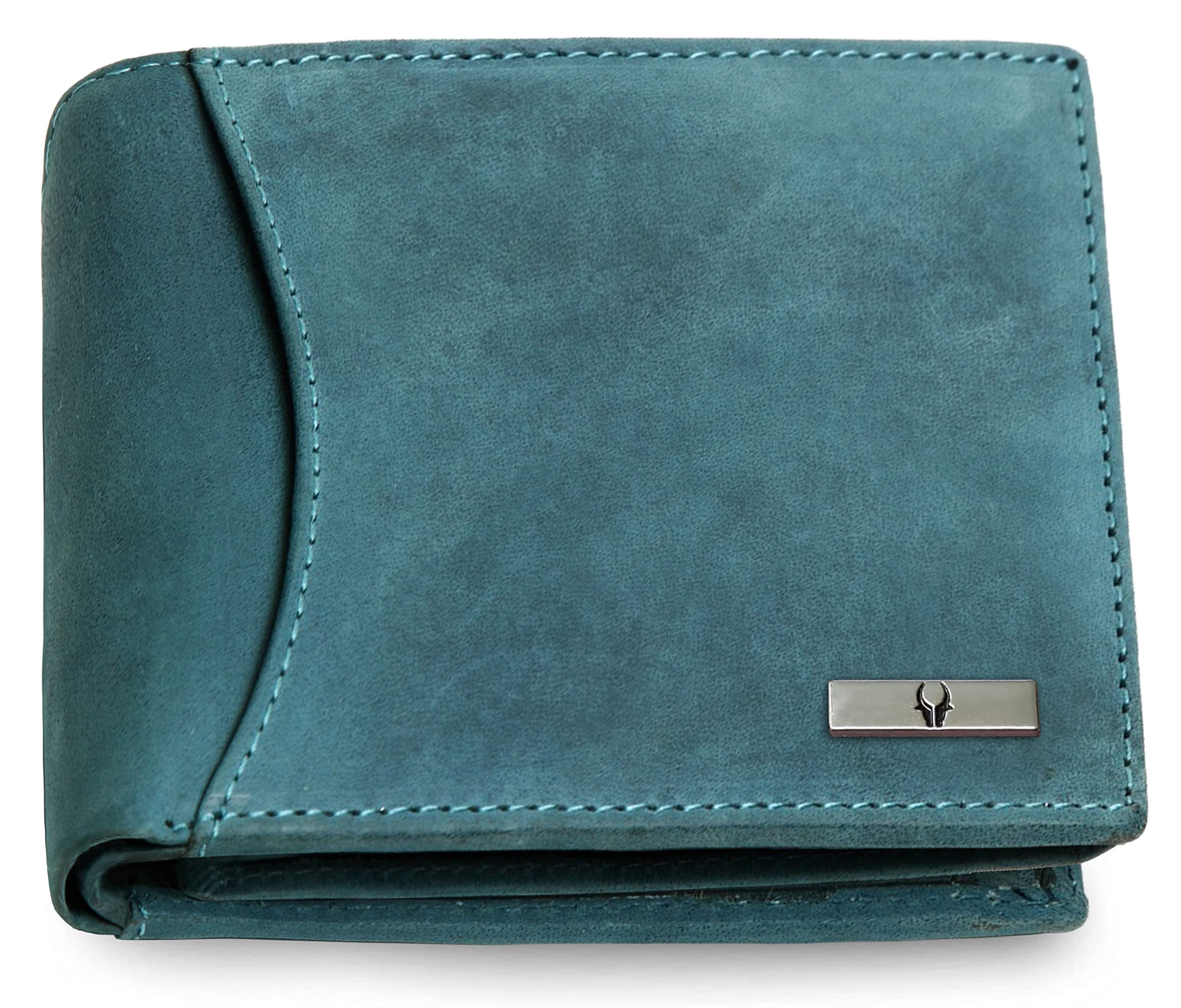 WILDHORNClassic Leather Wallet for Men (Blue Hunter)