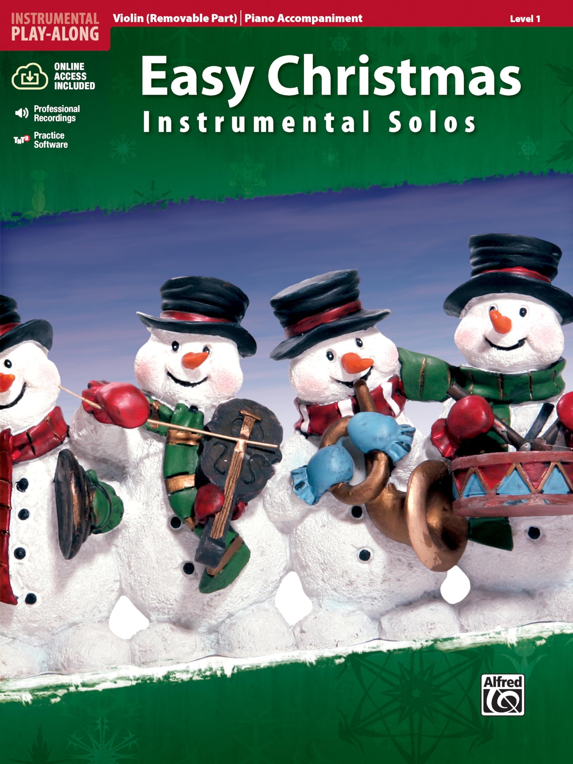 Easy Christmas Instrumental Solos for Strings, Level 1: Violin, Book & Online Audio/Software (Easy Instrumental Solos Series)