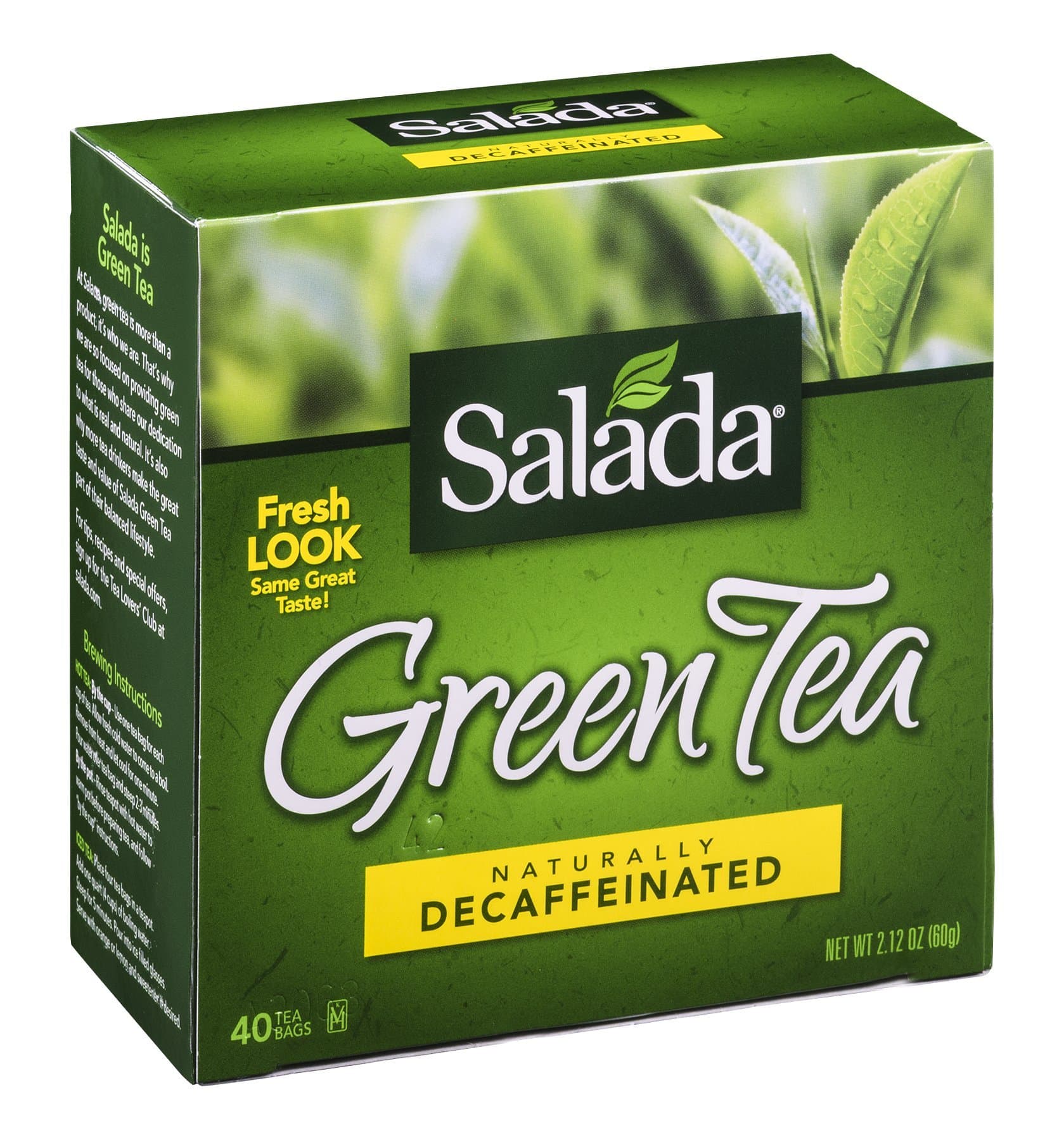 Decaffeinated Green Tea, 40-Count Boxes (Pack of 6)