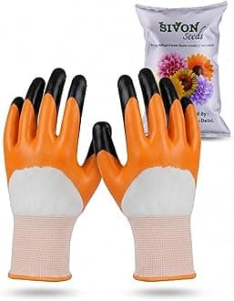 SIVON Gardening Gloves for Digging & Planting | Cut Resistant Gloves for Nursery Plants | Reusable Garden Farming Gloves | Gloves for Digging, Planting & Pruning