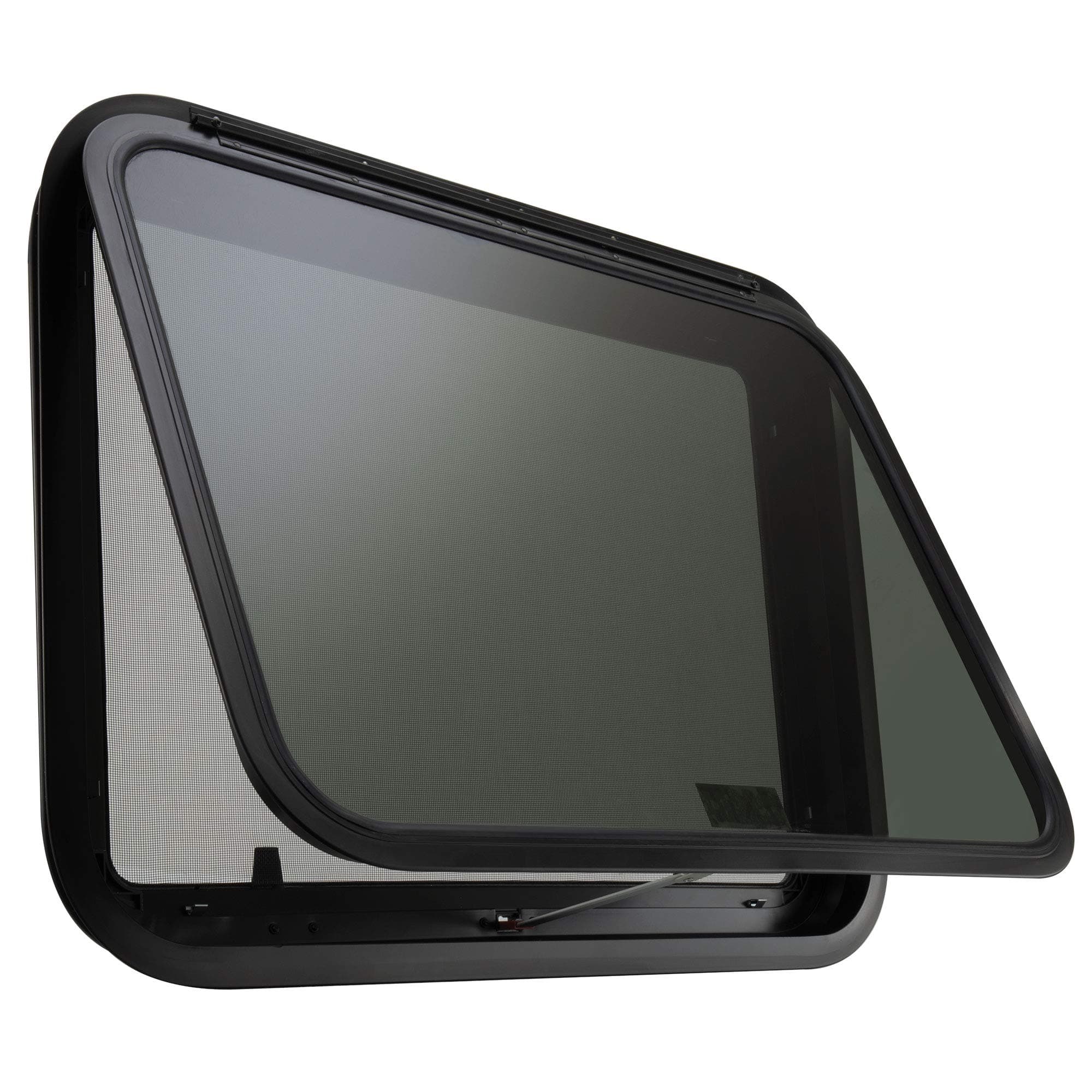 RecPro RV Exit Window 30" W x 22" H Optional Trim | RV Window Replacement (with Trim Ring) | Made in USA