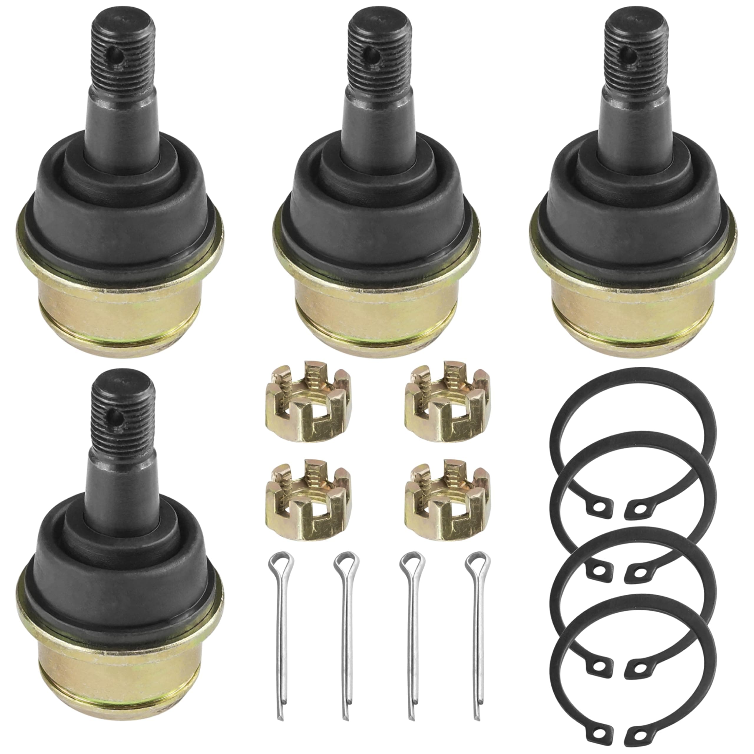 Caltric 4 Lower and Upper Ball Joints Compatible With Can-am Renegade 800 800R 4X4 2007 2008 2009 2010 2011