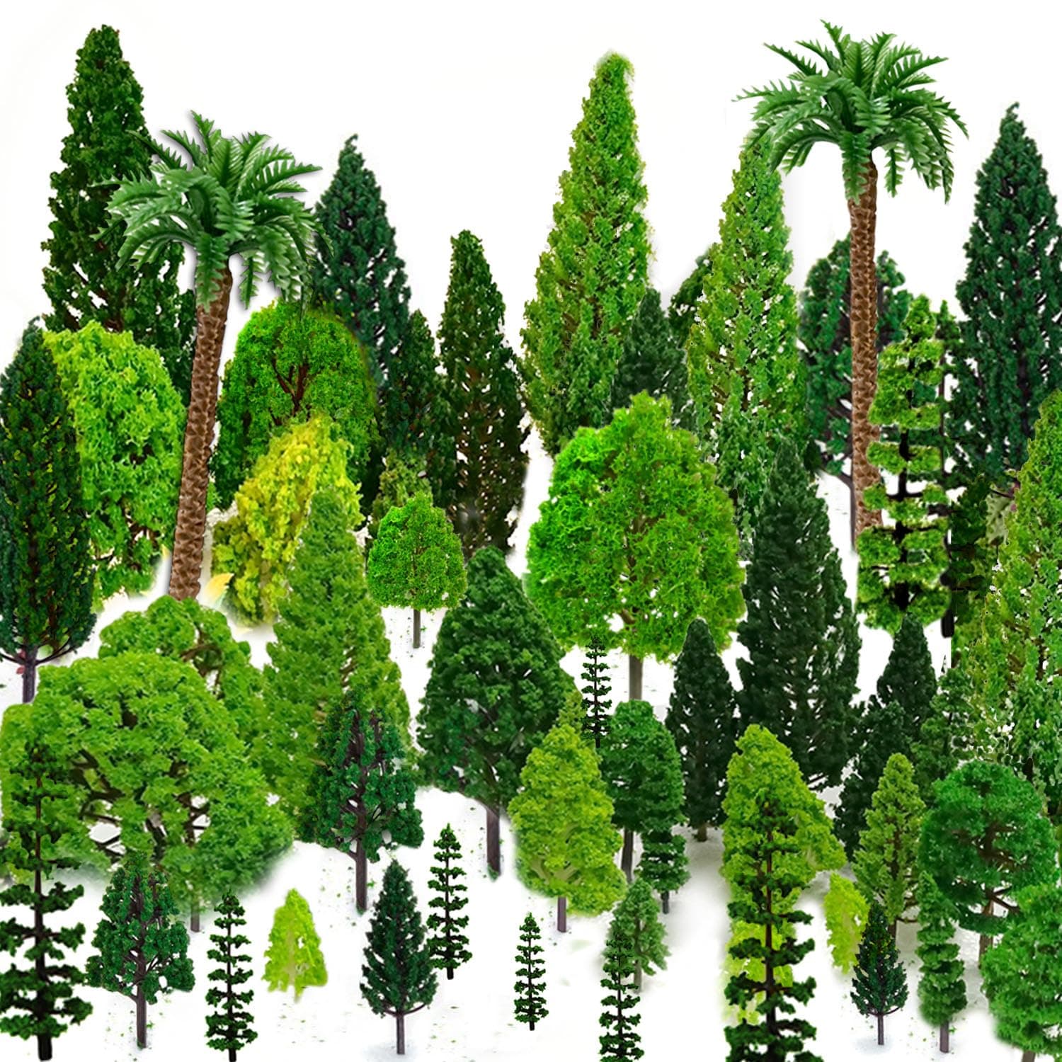 36pcs Model Trees