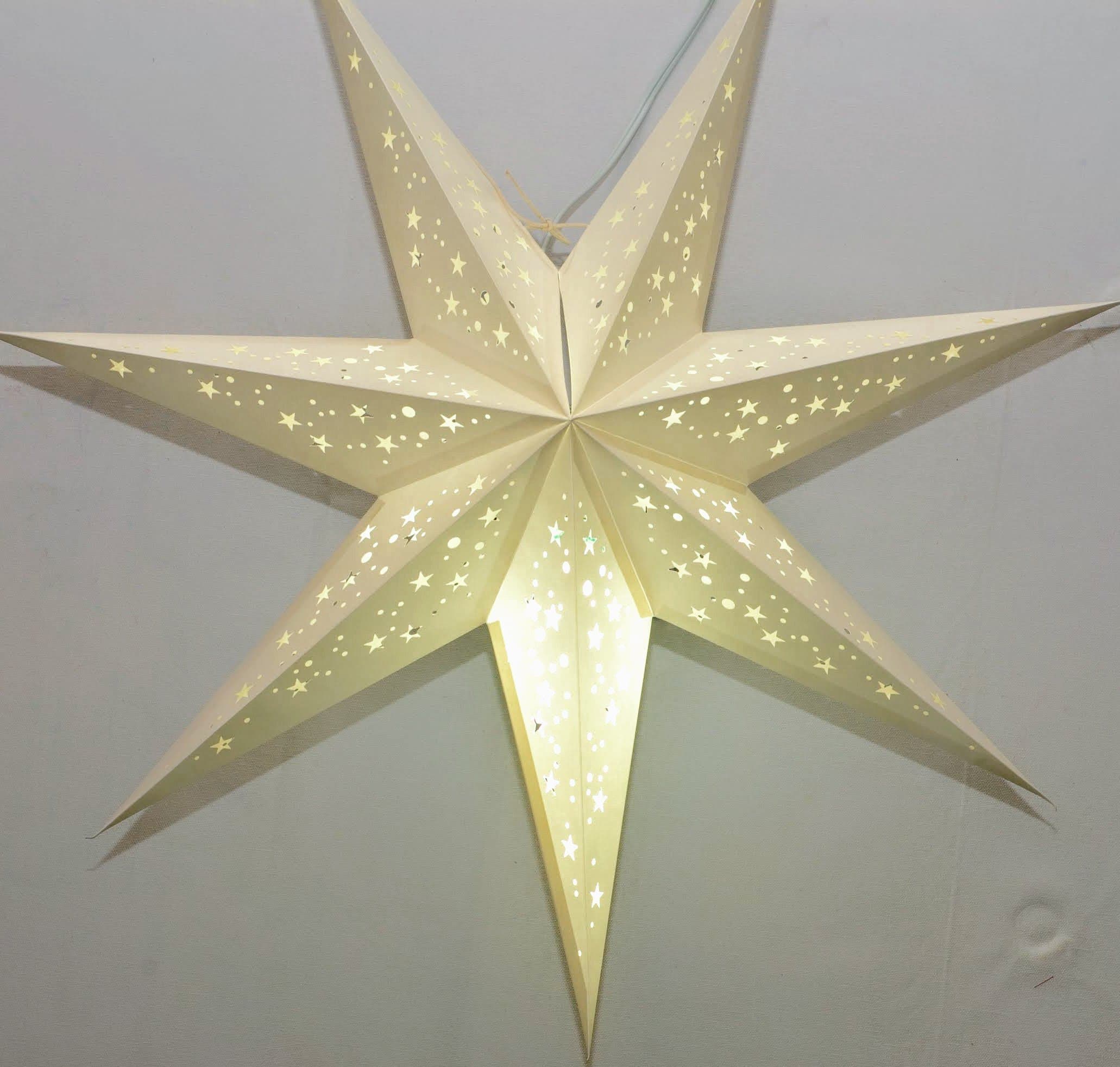 Constellation 7 Point Paper Star Lantern White by UMTA