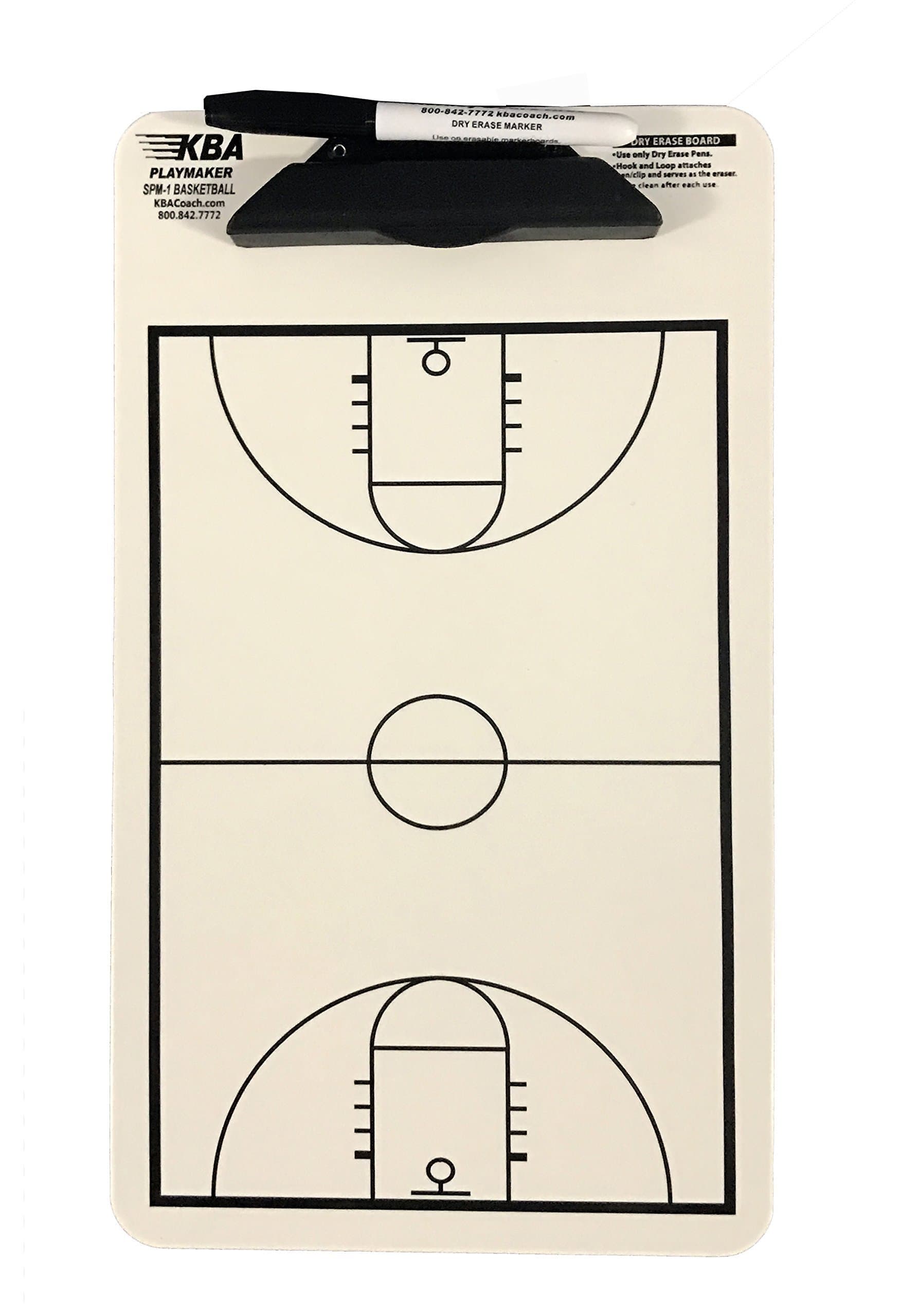 Coach KBA (Korney Board Aids) Play-Maker Bakestball Coaching Dry Erase Clipboard, SPM-1