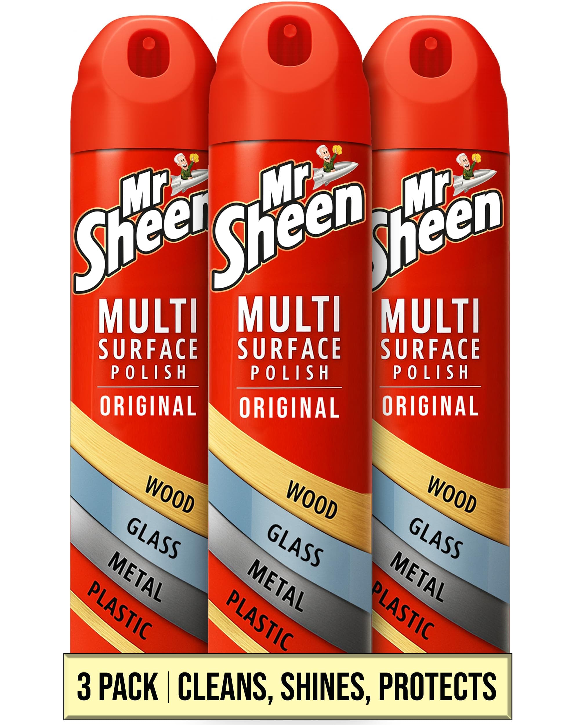 Mr Sheen Multi-Surface Polish Original 250ml Pack of x 3 - packaging may vary