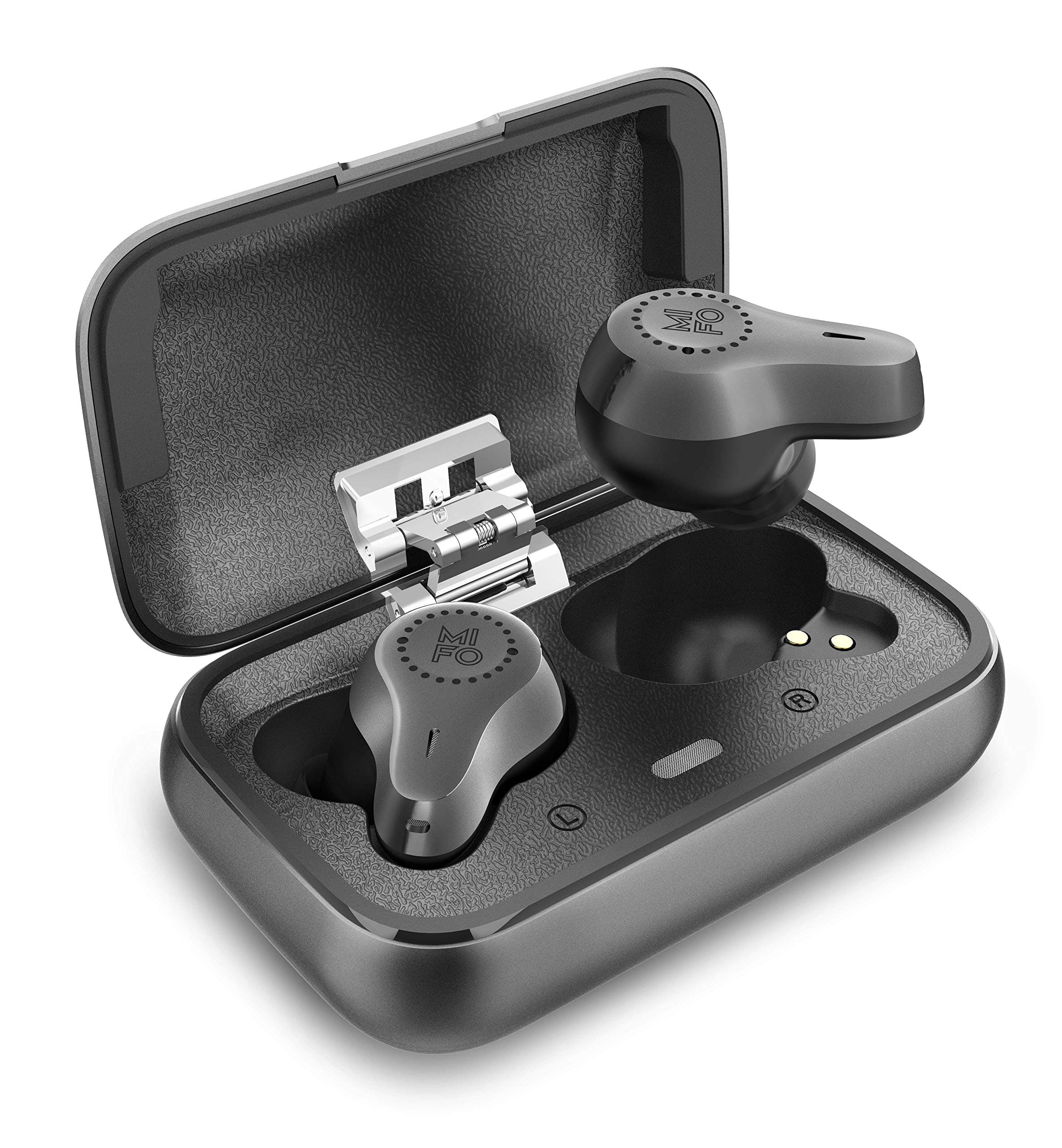 True Wireless Earbuds 07 by MIFO, Qualcomm APT-X TWS Wireless Noise Cancelling Headphones with Charging Case,CVC8.0 Bluetooth 5.0 Wireless Sport Earphones for Running, Built-in Mic