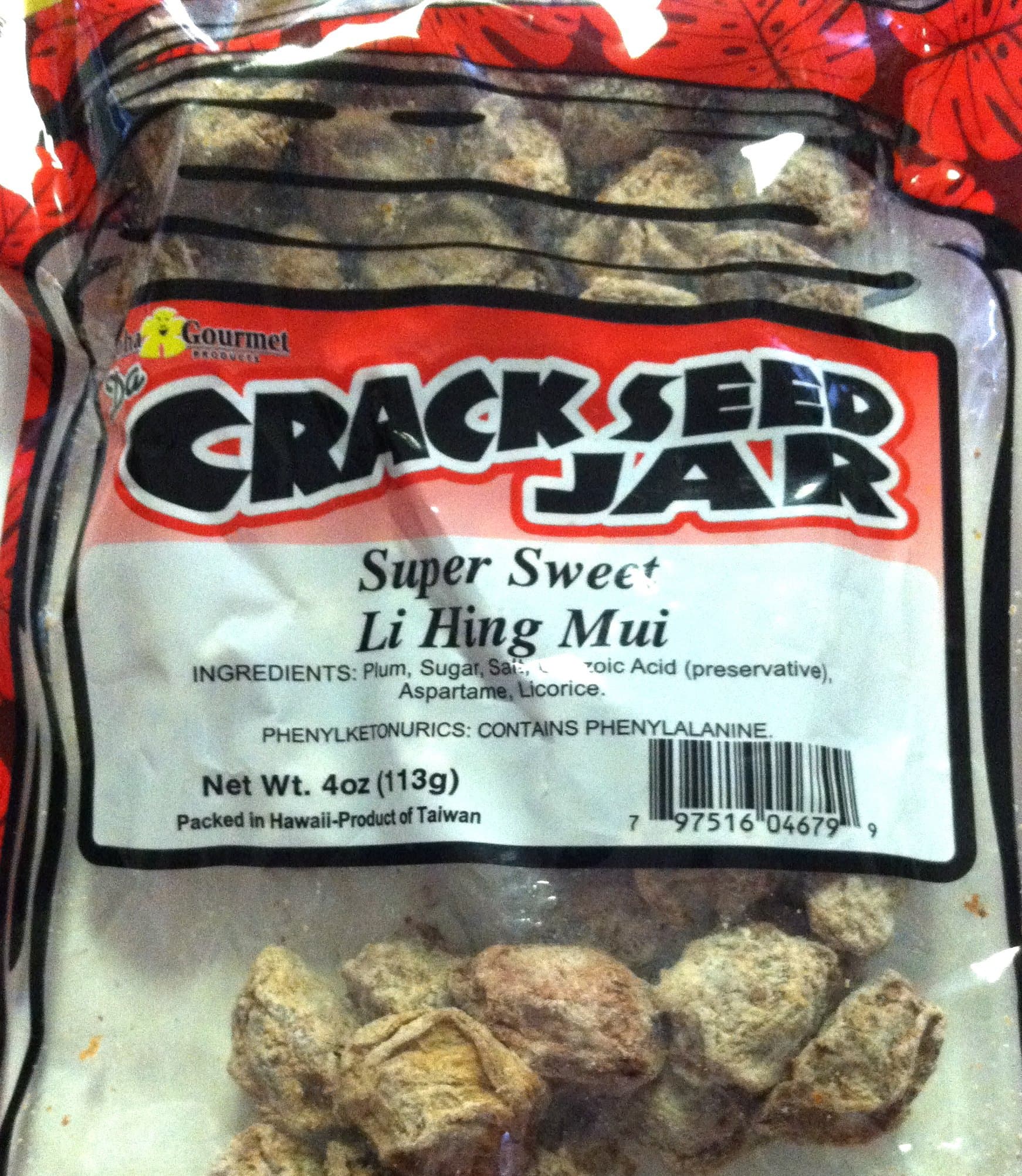 Da Crack Jar Super Sweet Li Hing Mui Seed (4 Oz)