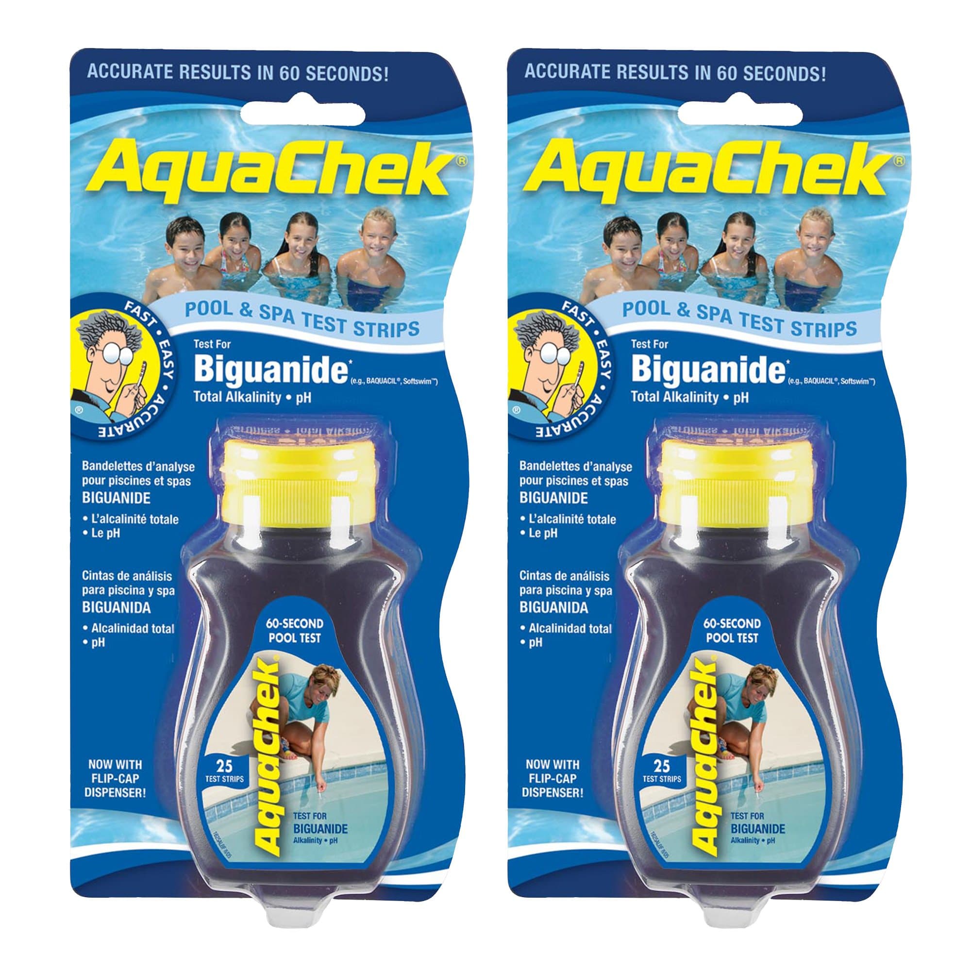 AquaChek561625A Blue Biguanide Test Strips - (2) Pack