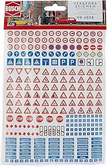 Busch 6028 City Sign Set HO Signals Scale Model Signals