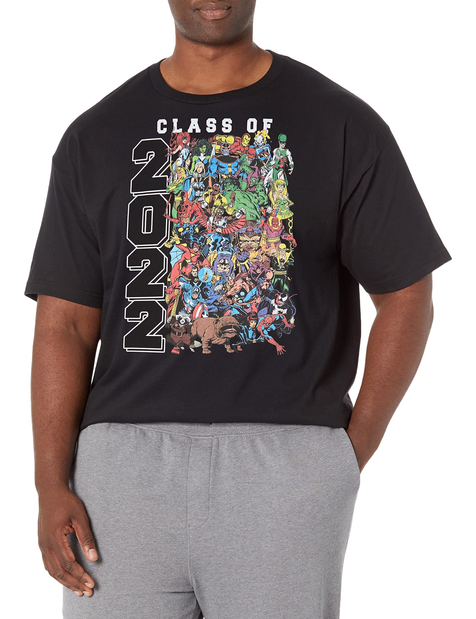 MarvelBig & Tall Comics Retro Odd Class Men's Tops Short Sleeve Tee Shirt