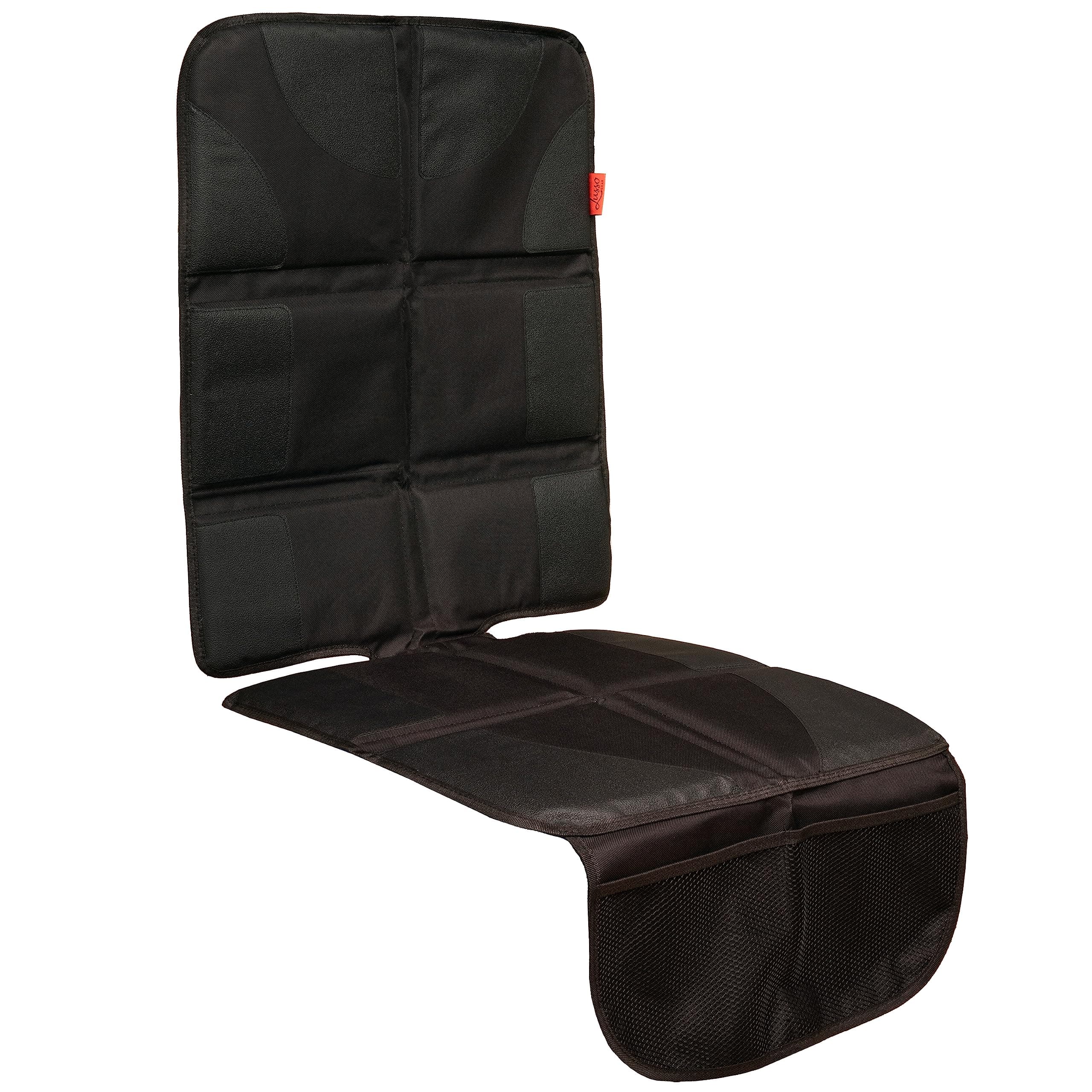 Lusso Gear Car Seat Protector with Thickest Padding - Featuring XL Size (Best Coverage Available), Durable, Waterproof 600D Fabric, PVC Leather Reinforced Corners & 2 Large Pockets for Handy Storage