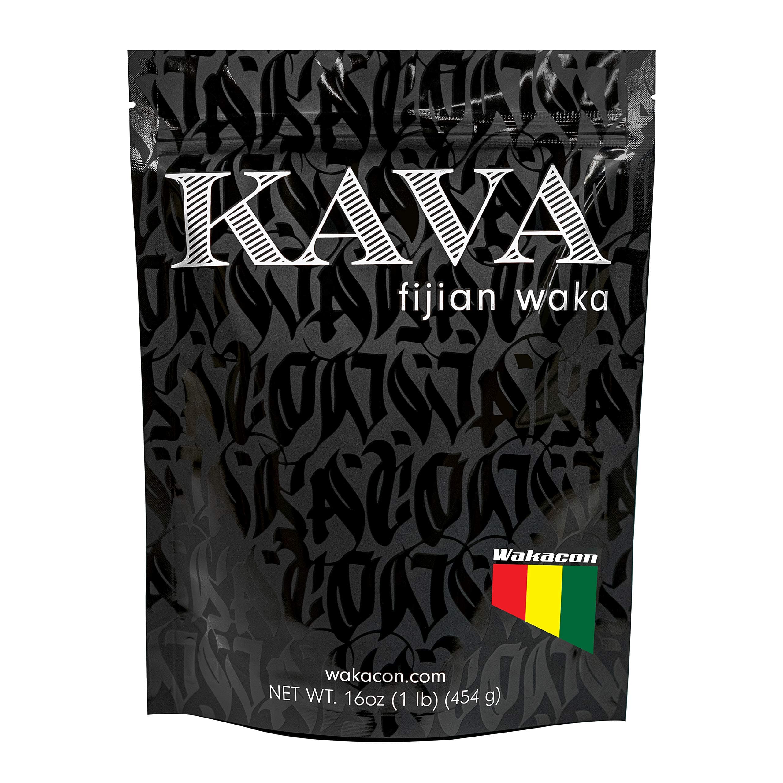 Wakacon Kava Kava Root Powder – Authentic, Noble Kava Root Powder from Fiji – Premium, Responsibly Sourced, 16 Oz