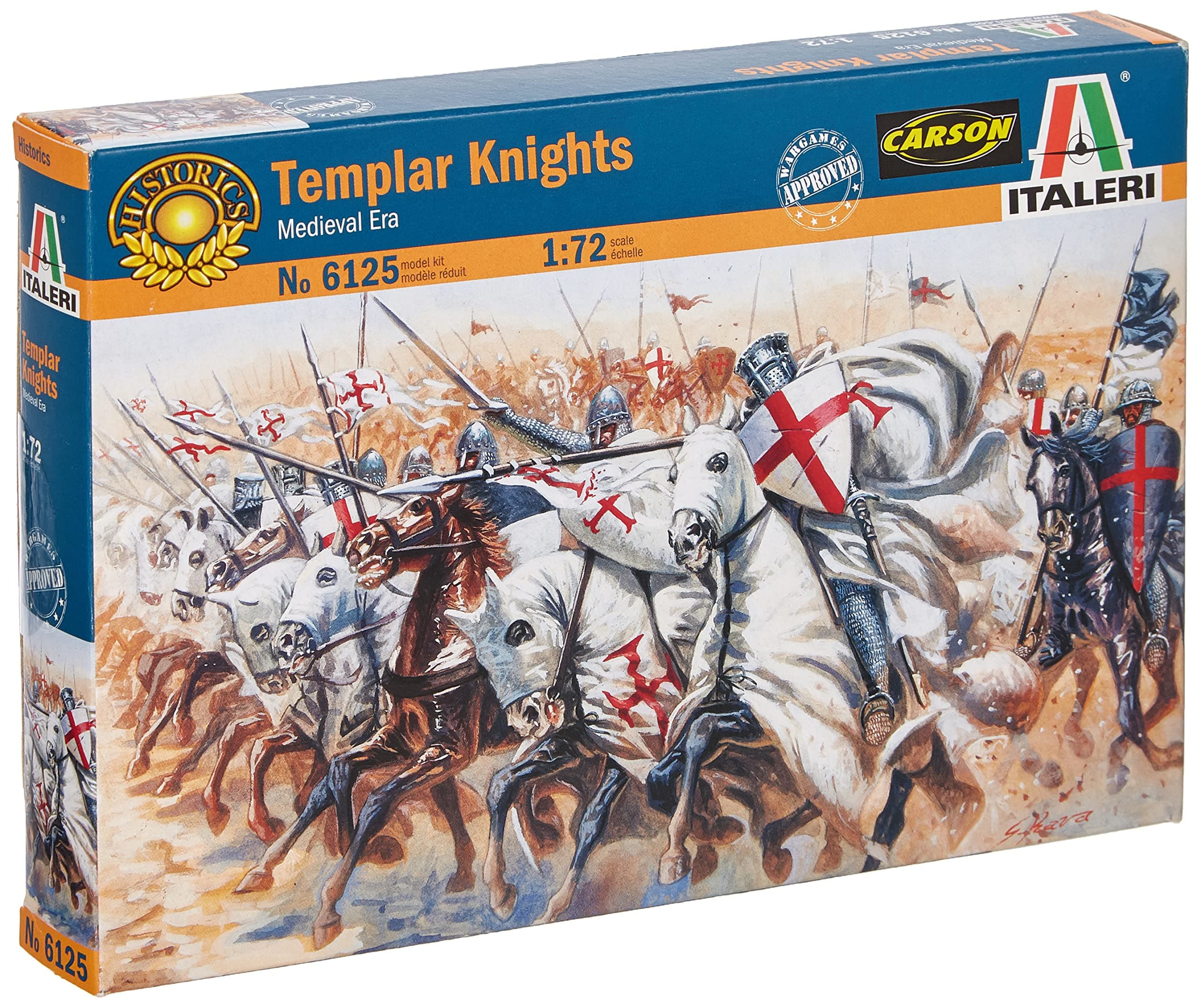 Italeri 510006125 – 1:72, Templar Knights, Medieval