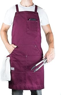 Hudson Durable Goods Professional Grade Chef Apron for Kitchen
