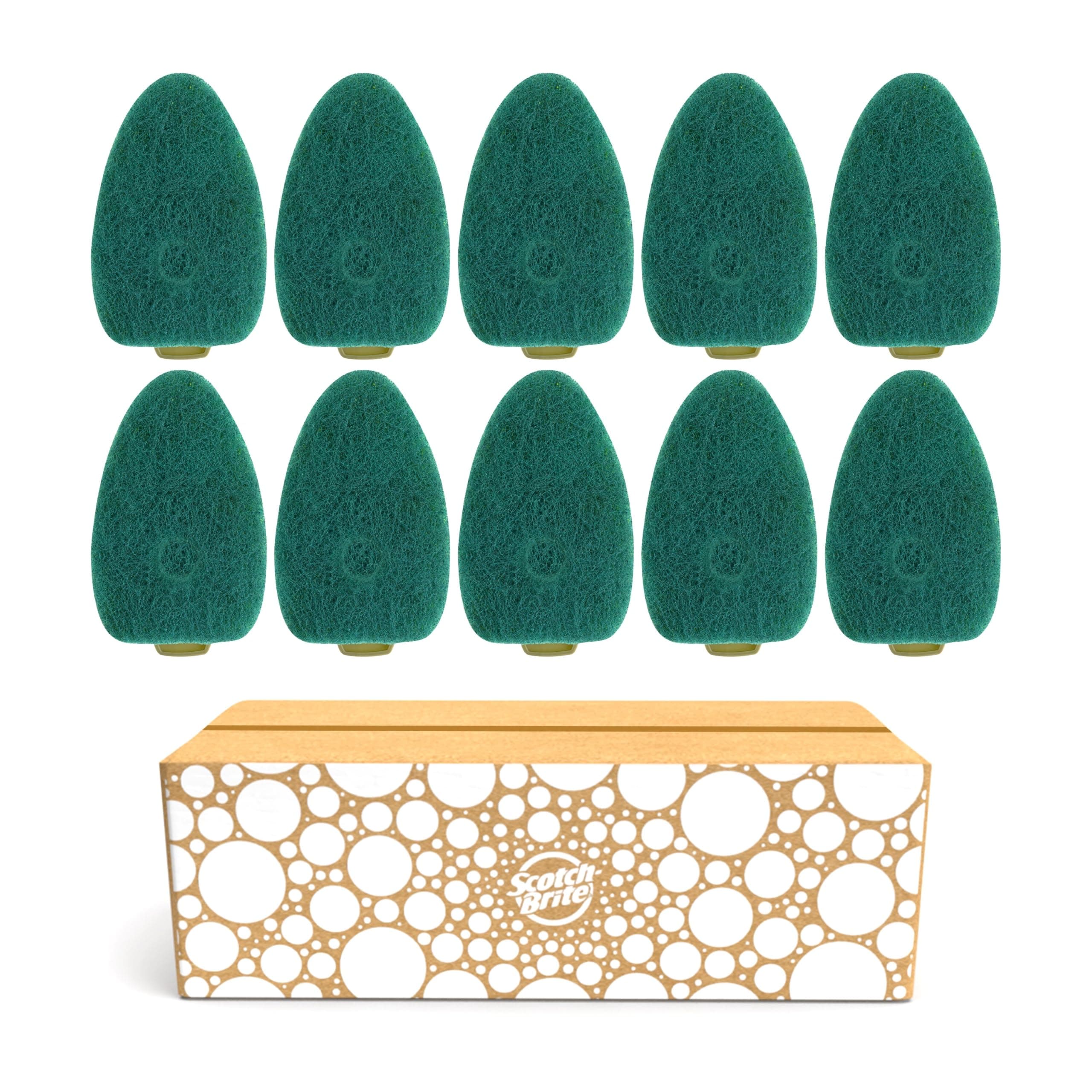 Heavy Duty Dishwand Refills, Fits All Scotch-Brite Dishwands, 10 Refills