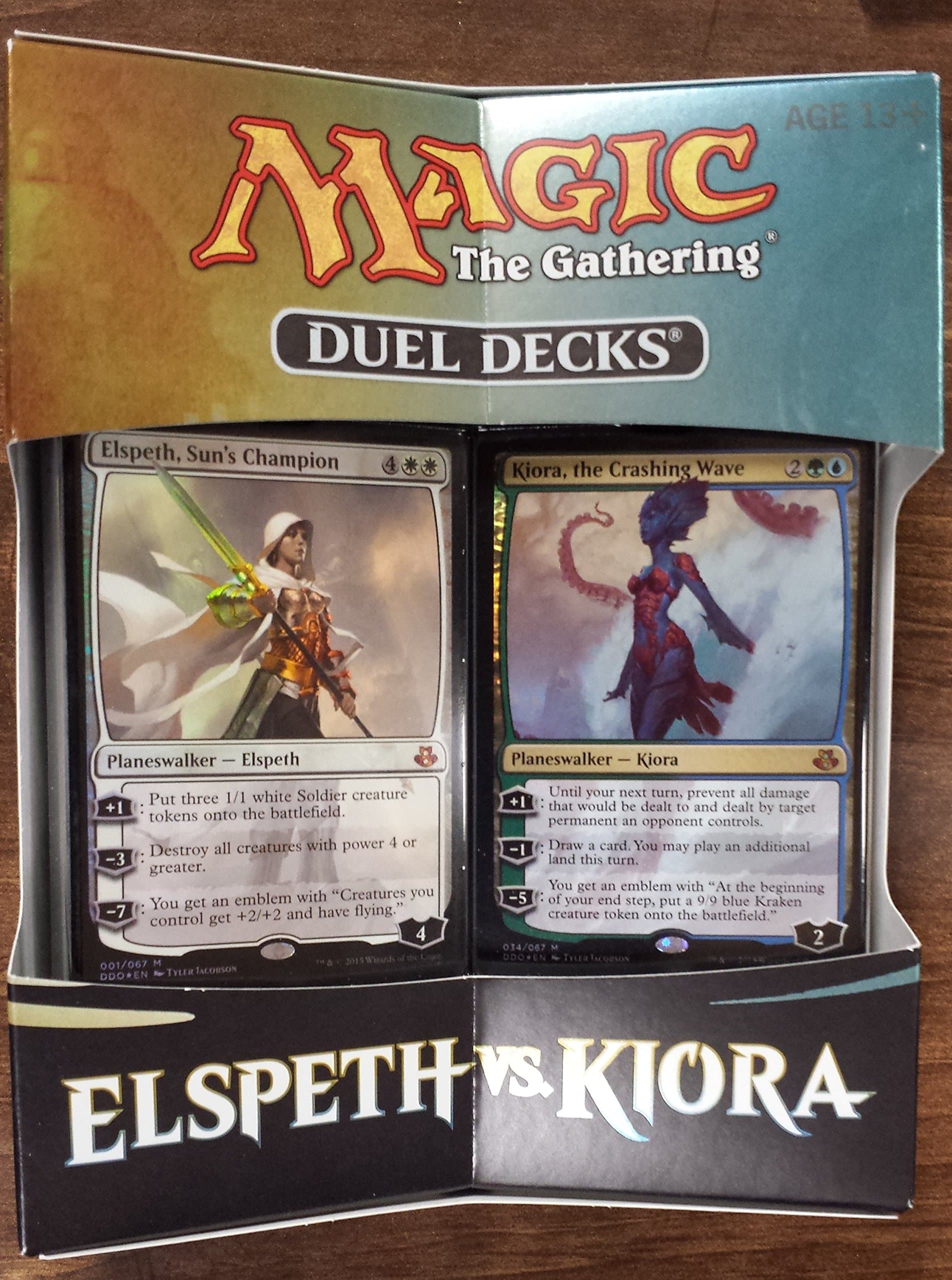 Magic the Gathering MTG Elspeth vs Kiora Duel Decks THD d6 Card Game
