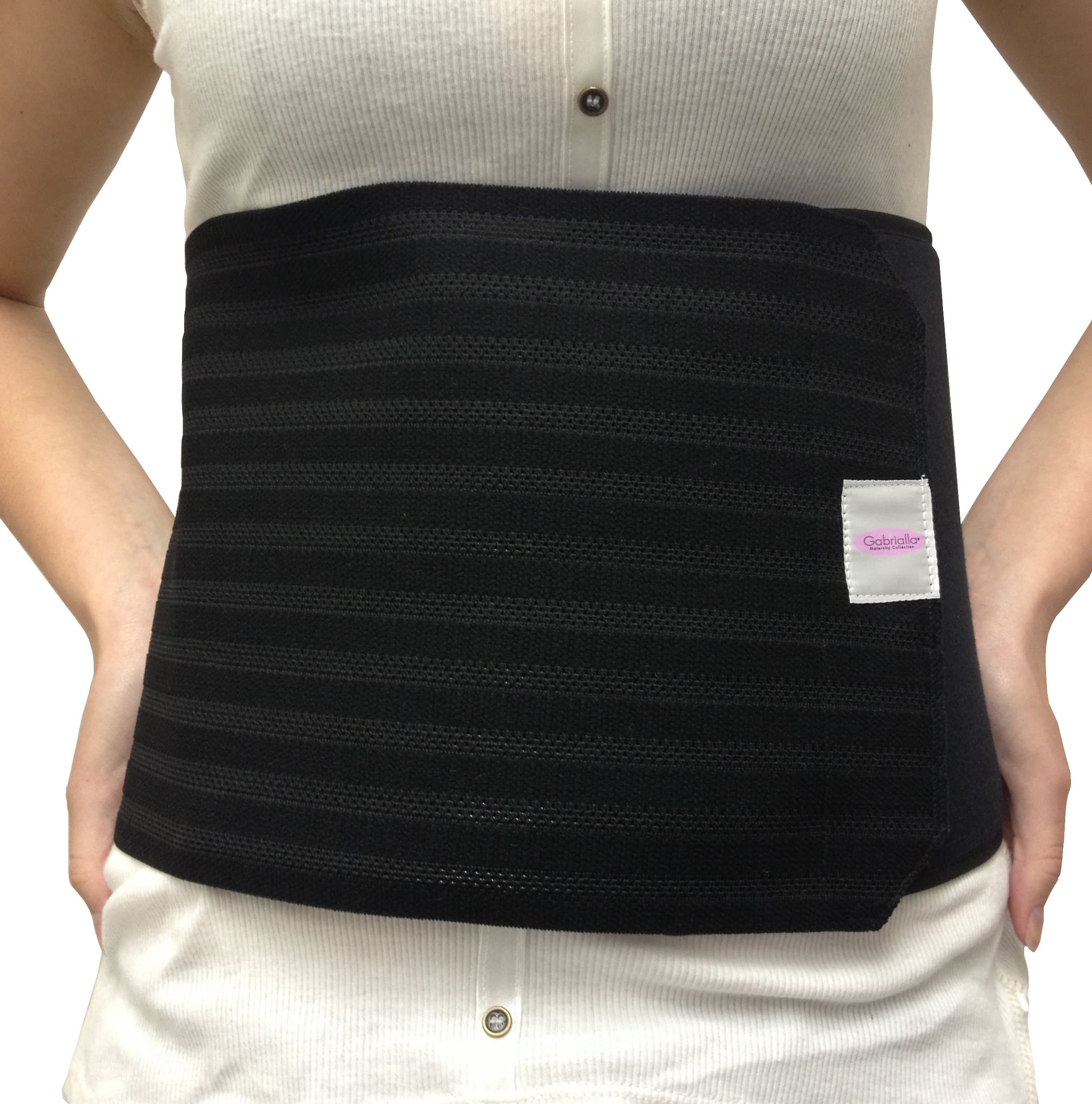 Gabrialla Breathable Abdominal Support Binder-Black-XX-Large