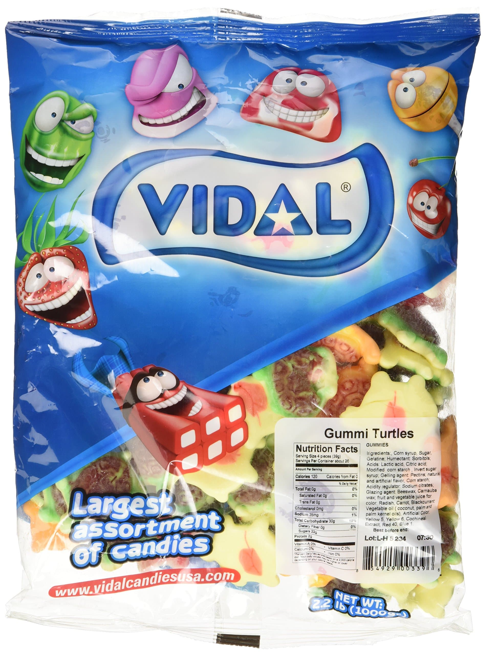 Vidal Gummi Turtles (2.2 Pounds)