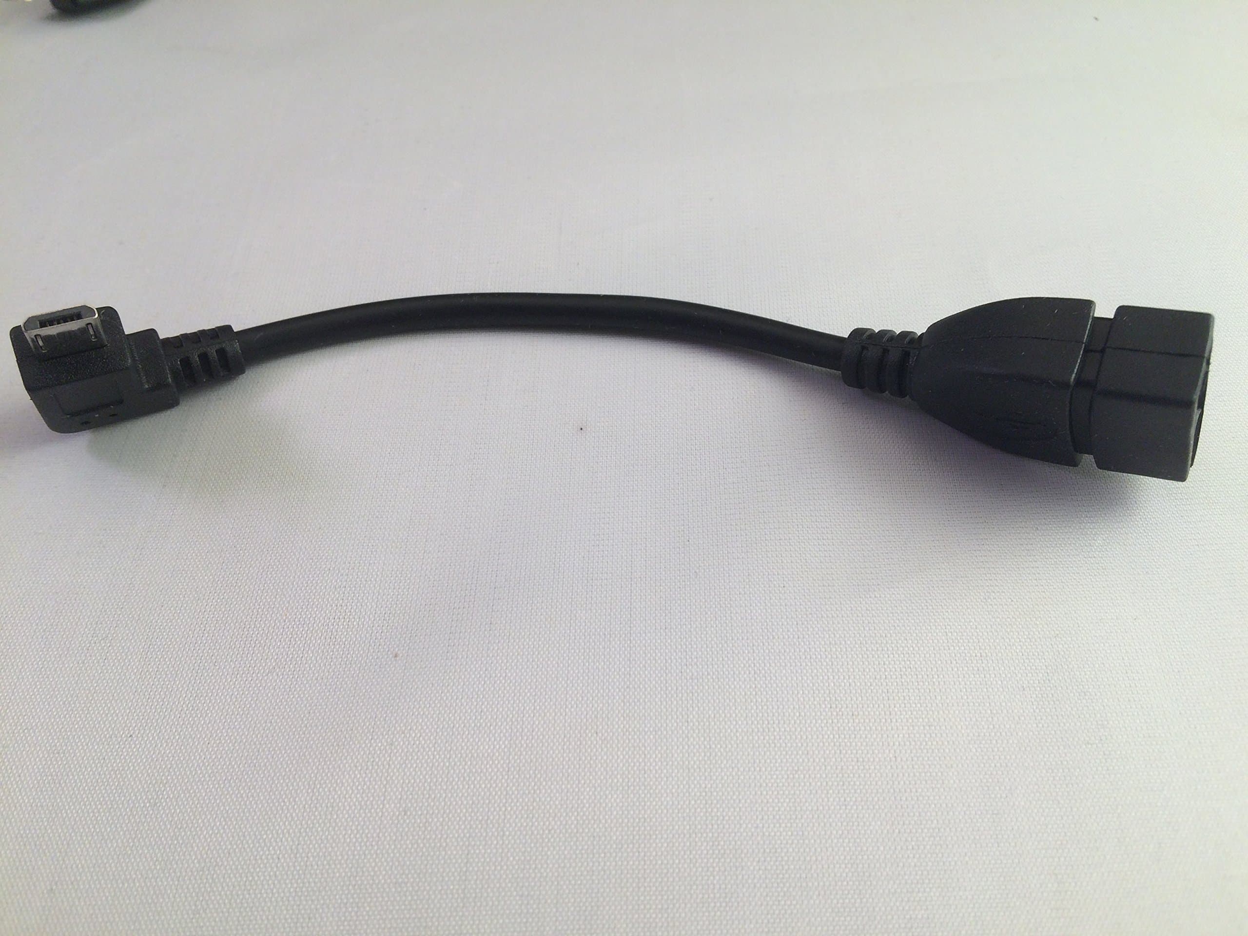 1x MicroUSB OTG Adaptor 90degrees [ Black ]