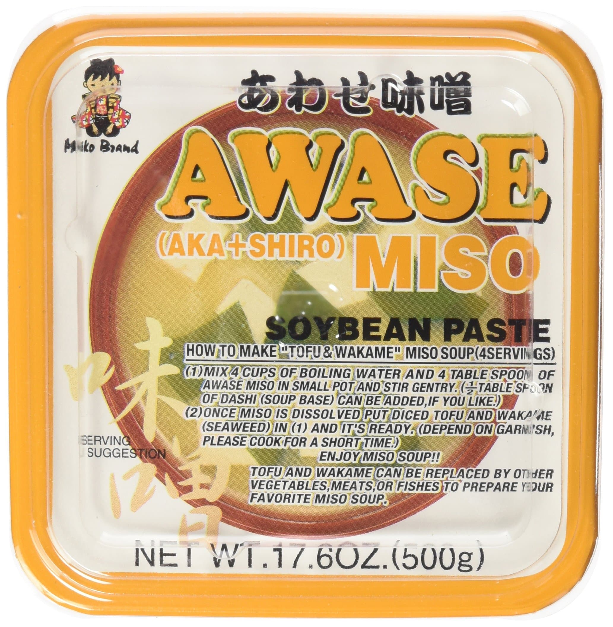 Miko Awase Miso Paste (Aka+shiro) 17.6z