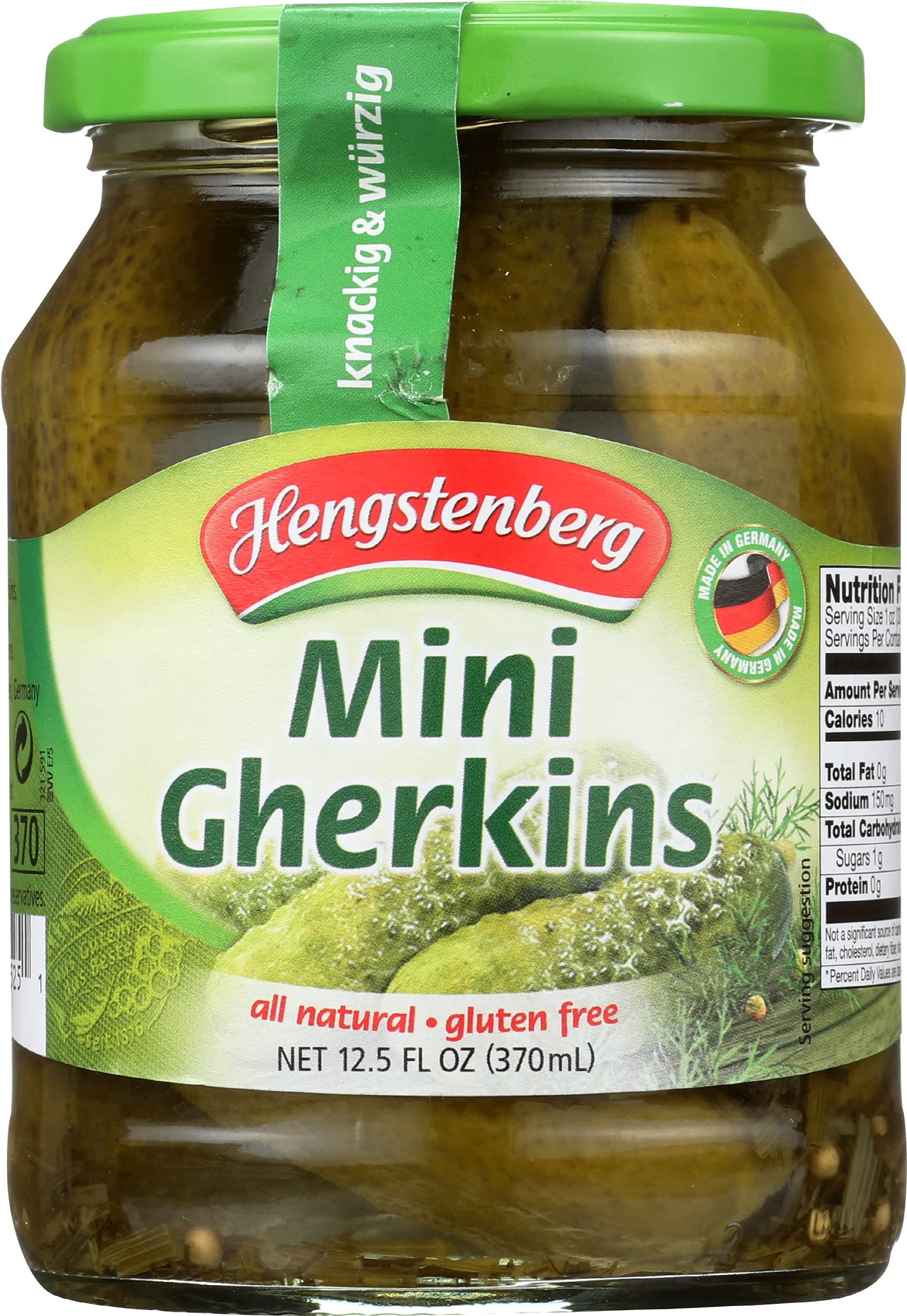 Pickle Gherkins Mini, 12.5 oz