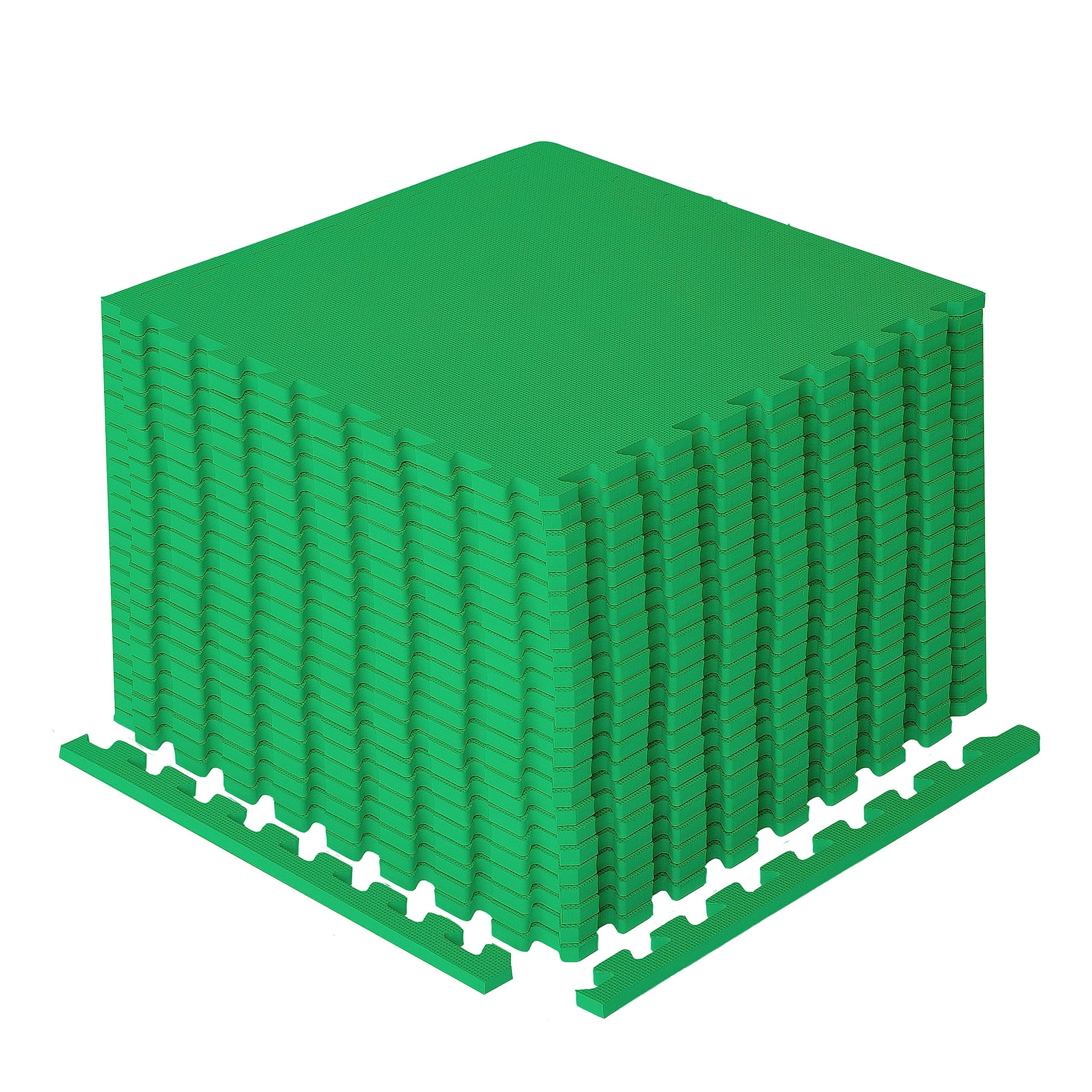 Gym Flooring Mat, EVA Foam Exercise Mats, Interlocking Non-Slip Sport Mats, Home Workout, Kids Playmat, Pet Mats and Protective Swimming Pool, Hot Tub Outdoor Underlay Matting 50cm x 50cm