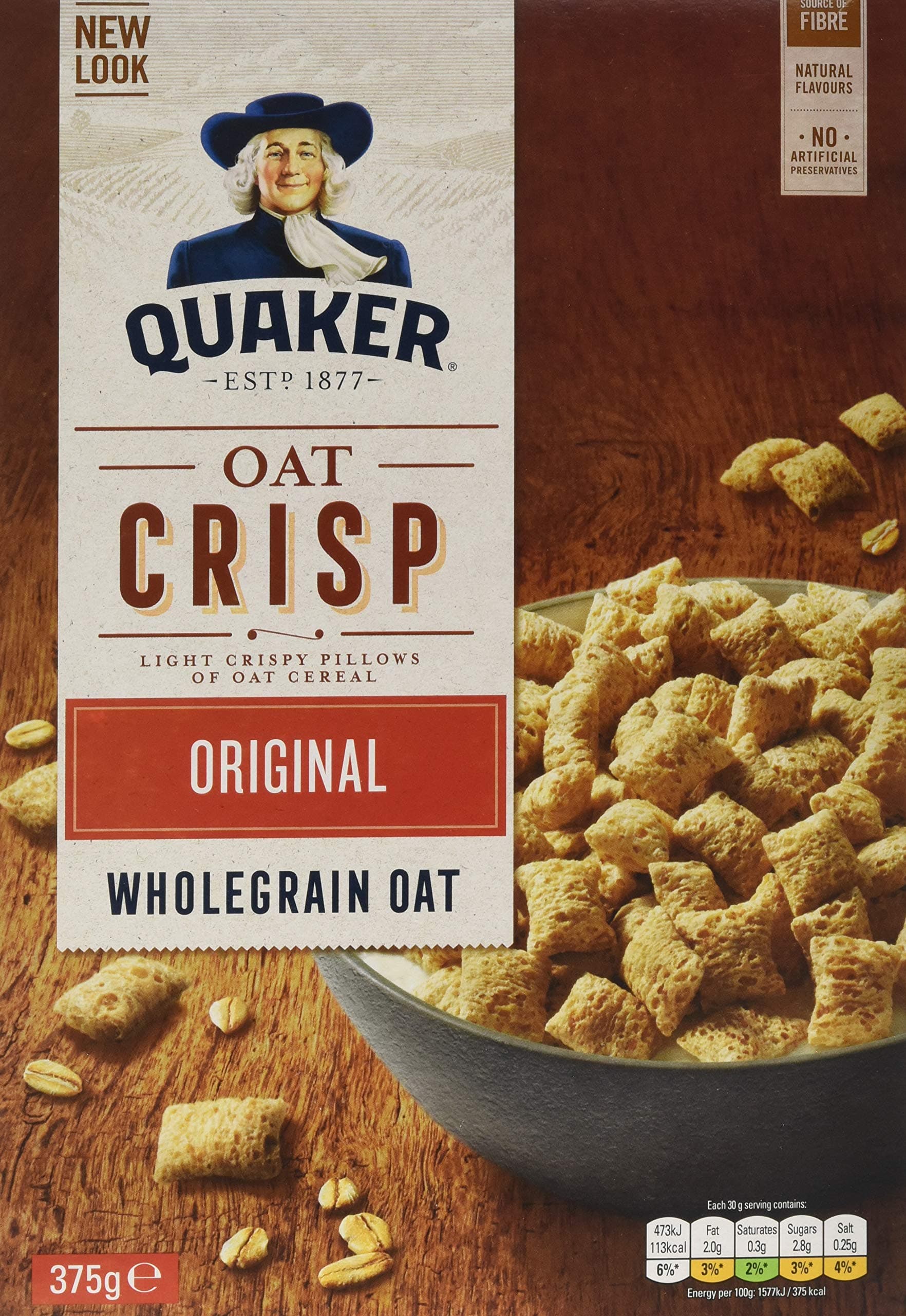 Quaker Oat Crisp Original Cereal, 375 g
