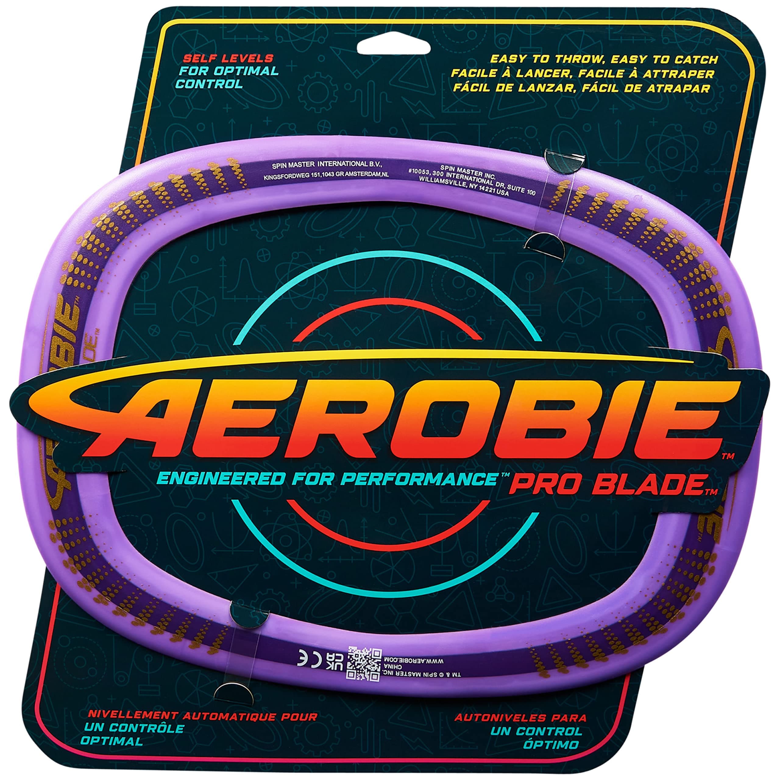 Pro Blade, Outdoor Flying Disc Self Levelling Throw Ring for Ages 5+, Purple