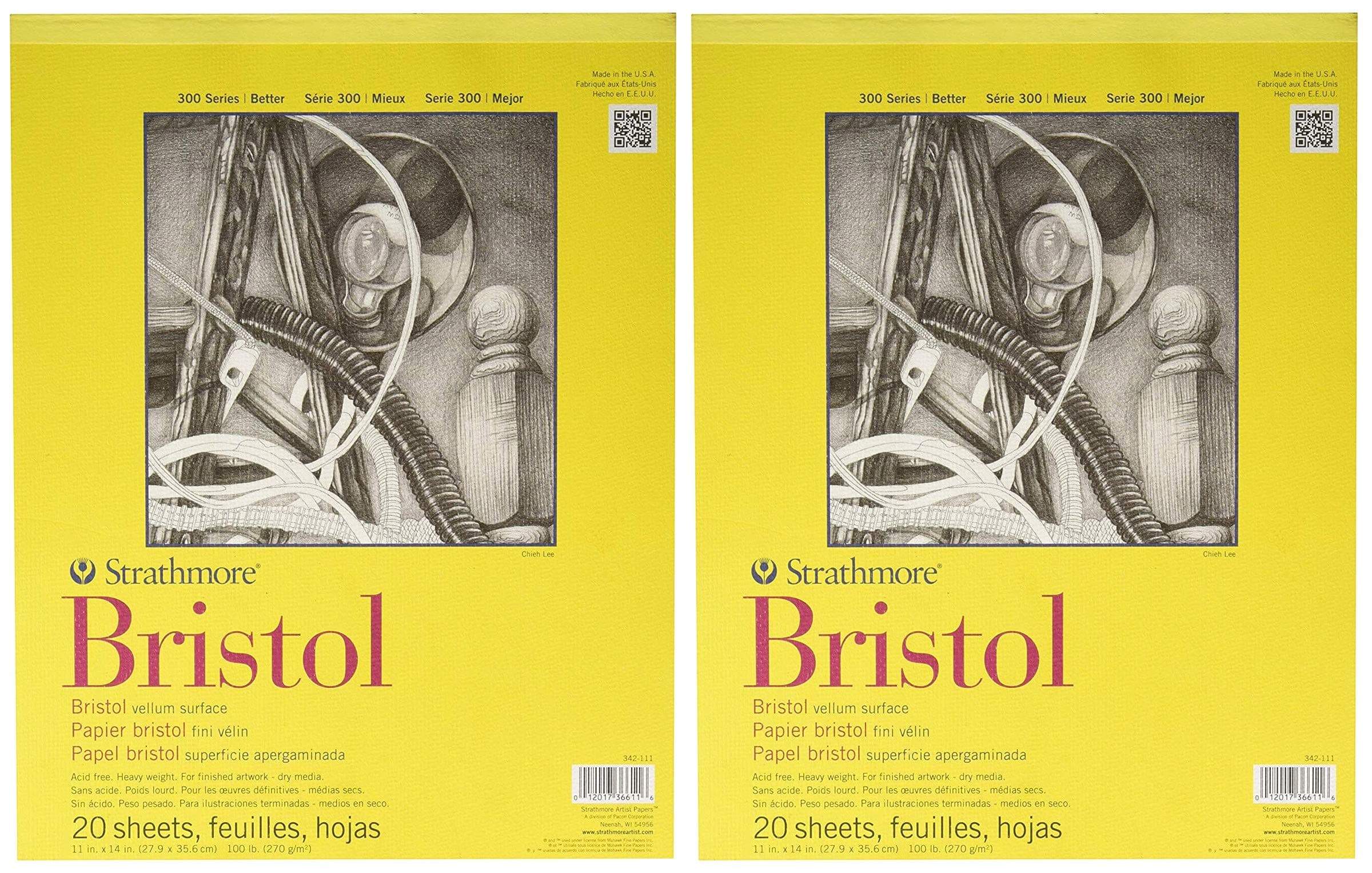 Bristol Vellum Paper Pad 11x14-20 Sheets