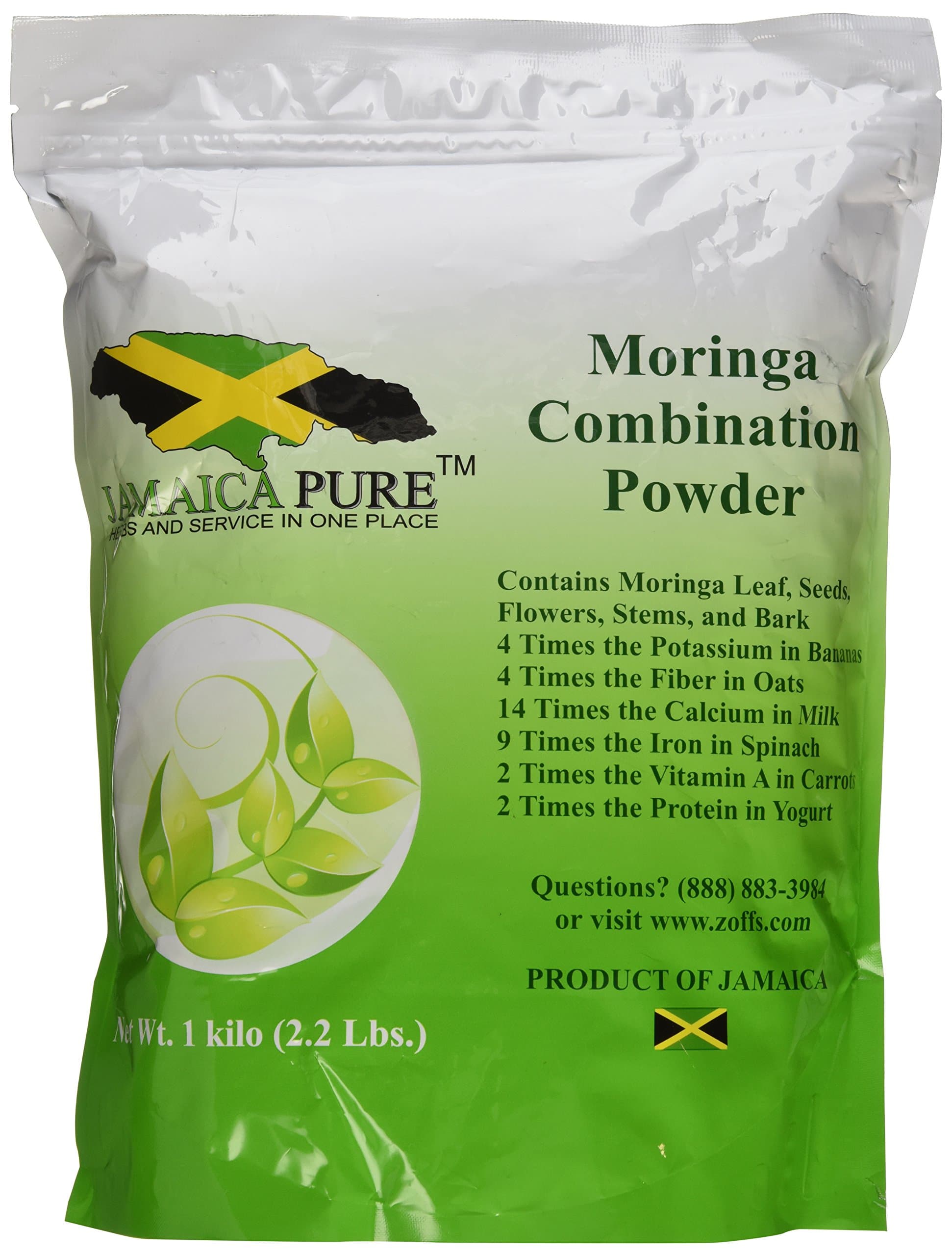 Moringa Combination Powder 1 Kg /2.2 Lb (Includes leaves, Seeds, Pods, Stems, Barks Etc)