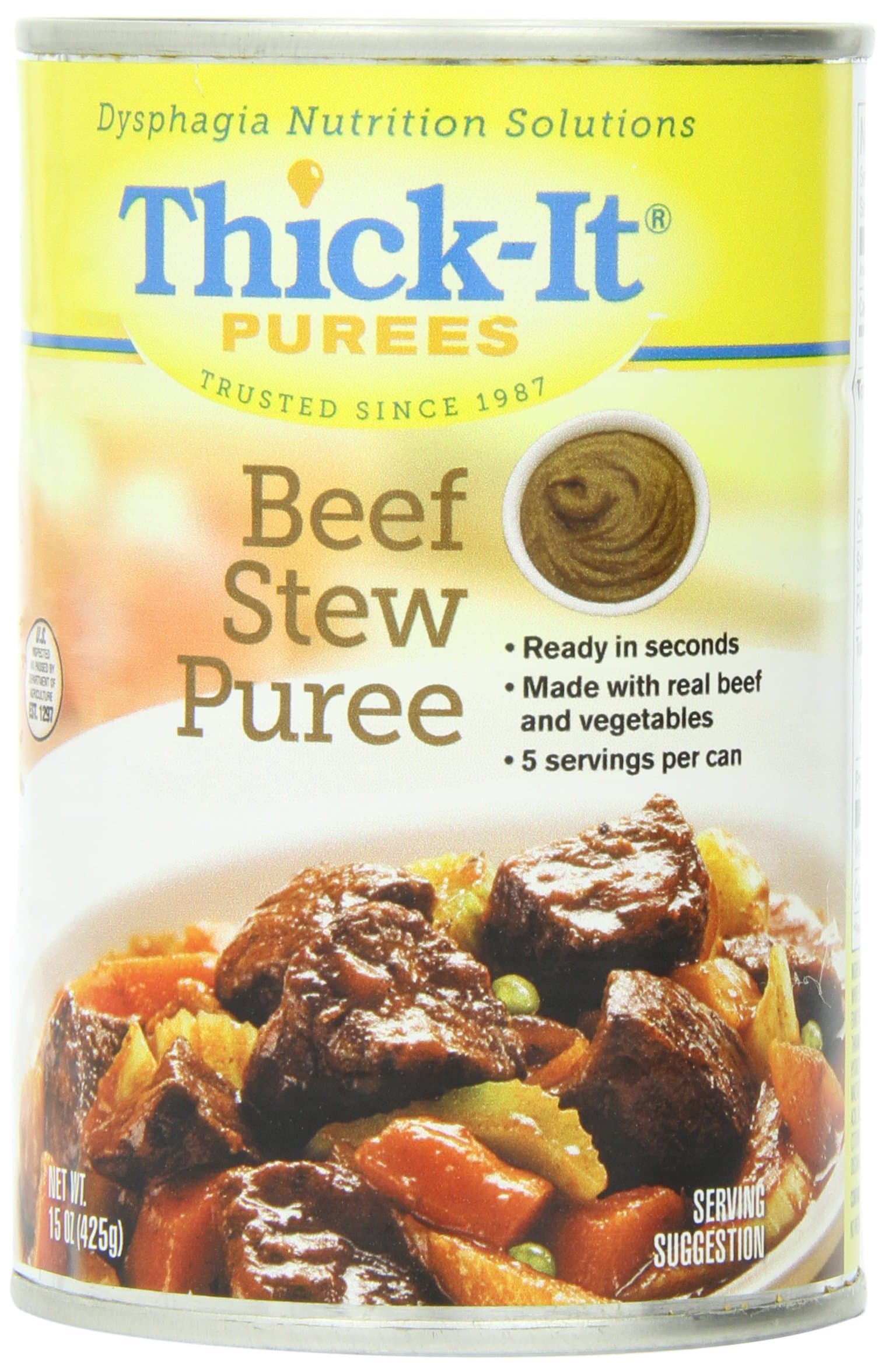 Thick-It Purees Beef Stew, 15 oz Can (Pack of 1)