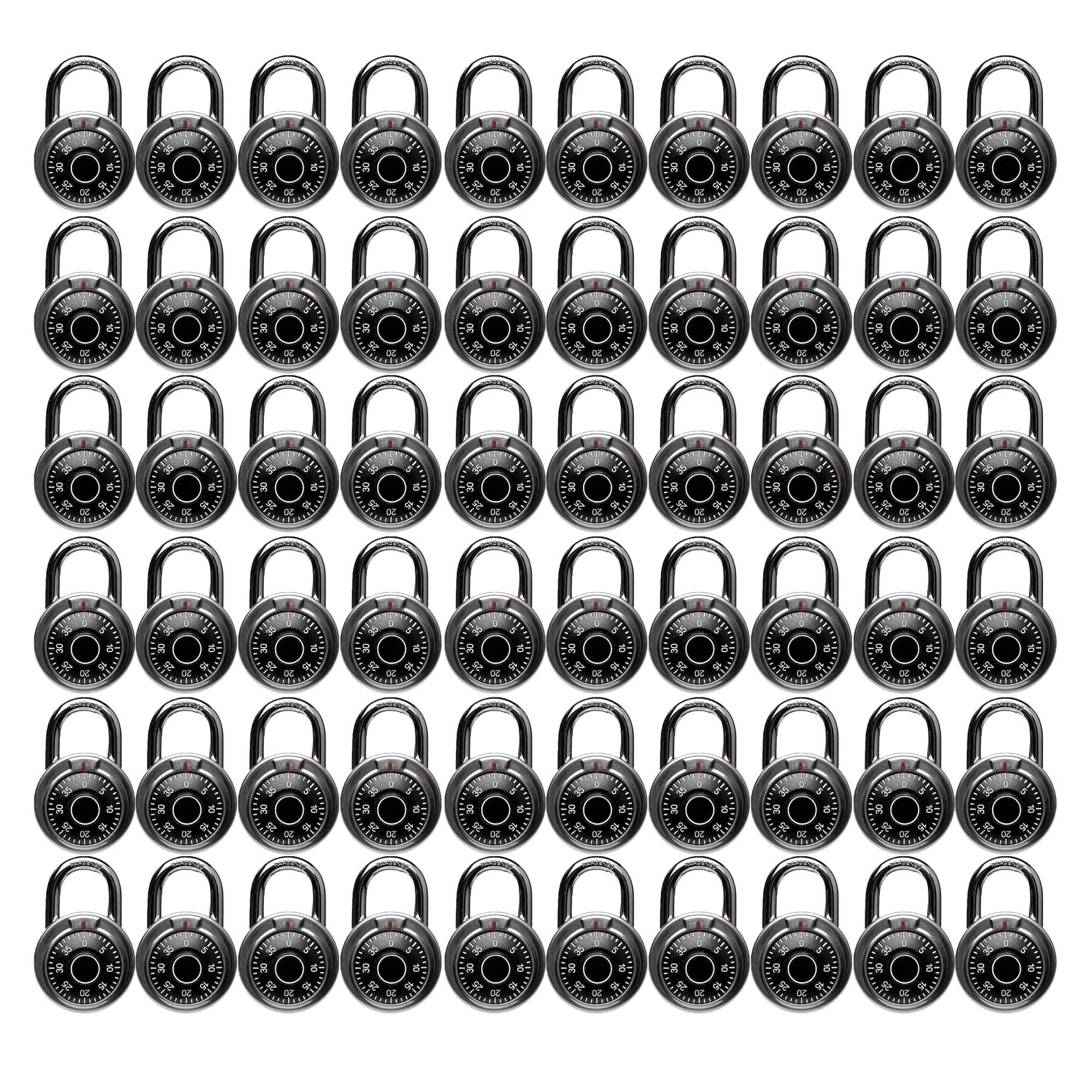 Hardened 40mm Laminated Combination Padlocks Wholesale Bulk LOT (60)