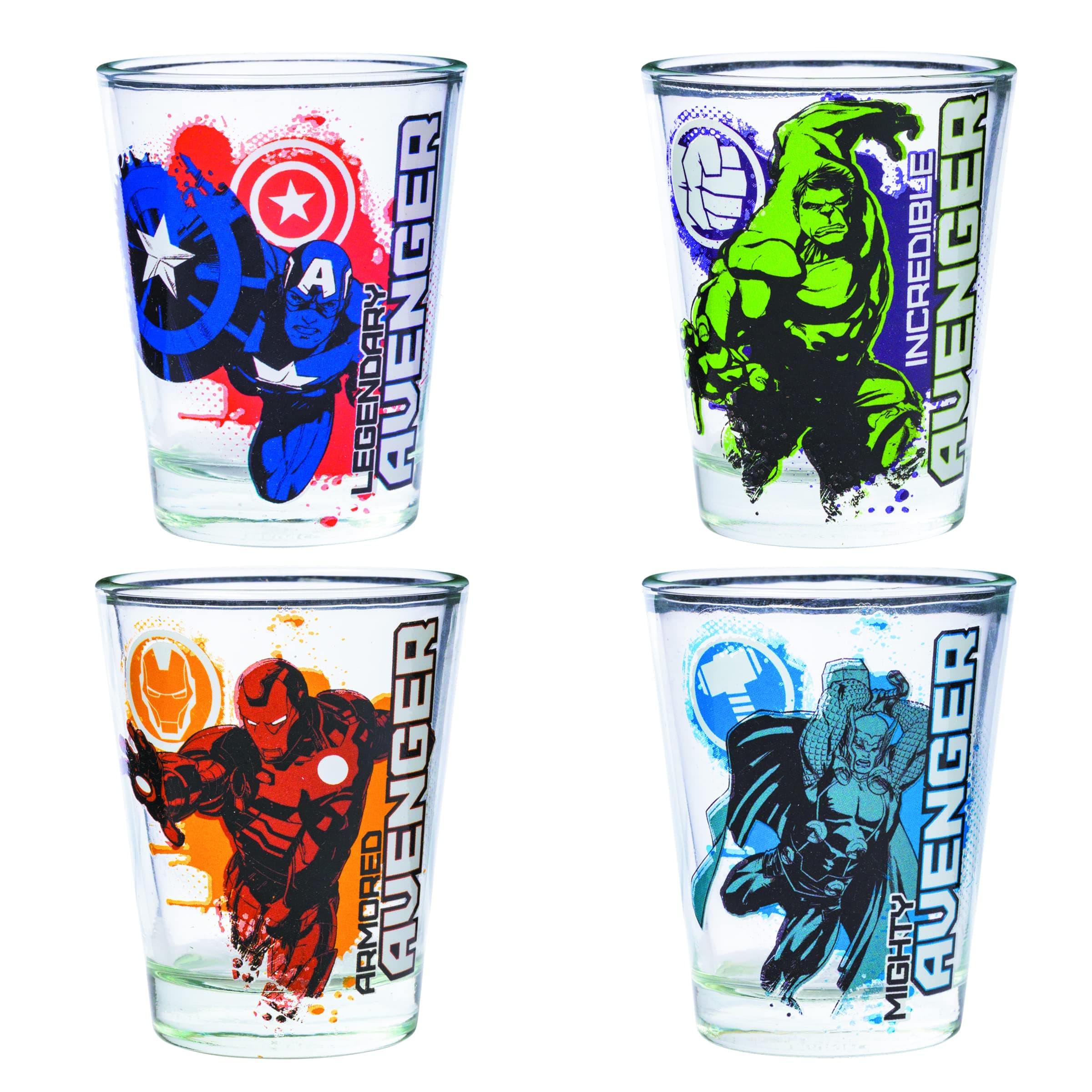 Avengers Four Pack Shot Glass Set