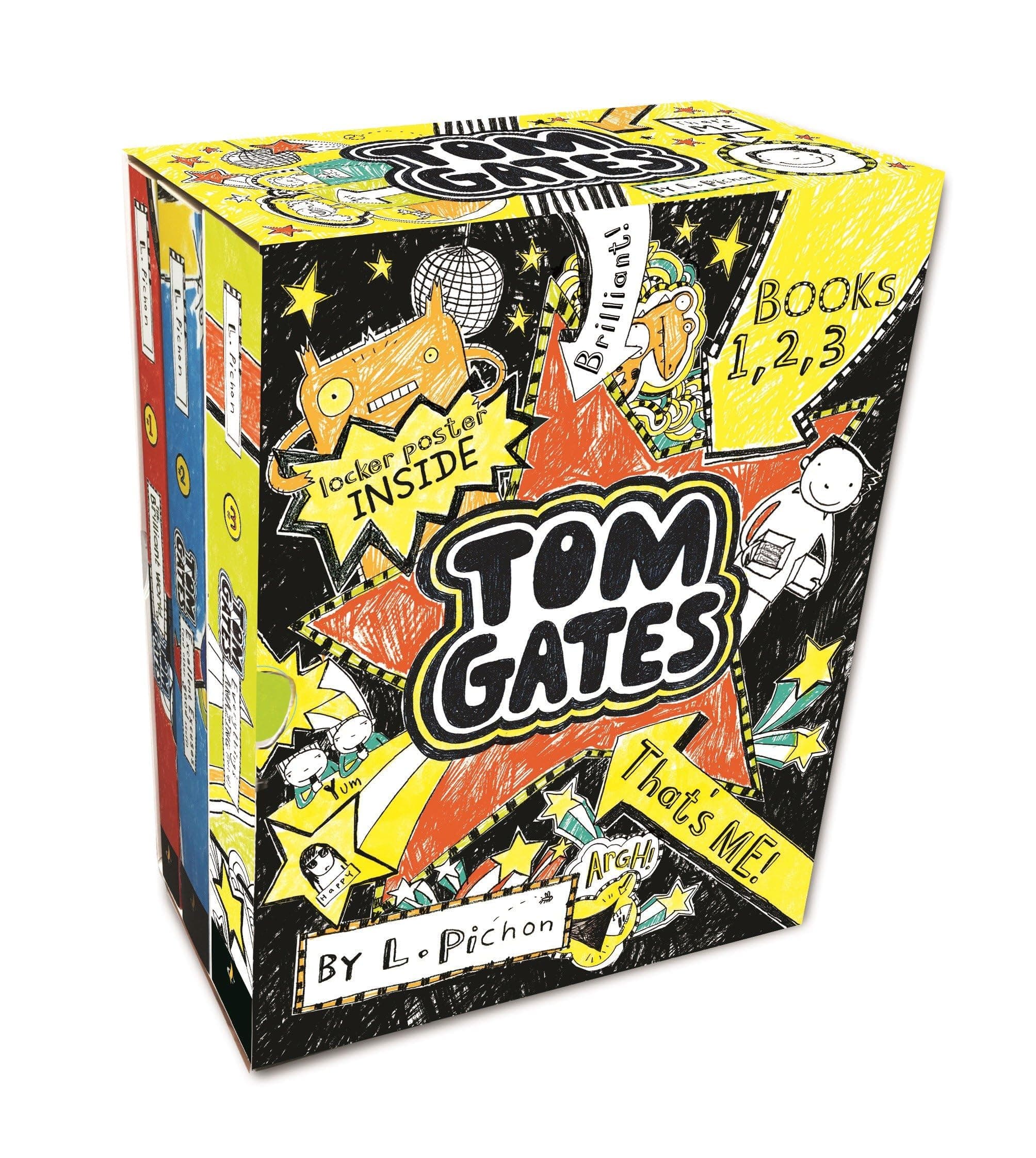 Tom Gates That's Me! (Books One, Two, Three): (Box Set of Funny Illustrated Chapter Books for Middle Grade Readers Ages 8-12)