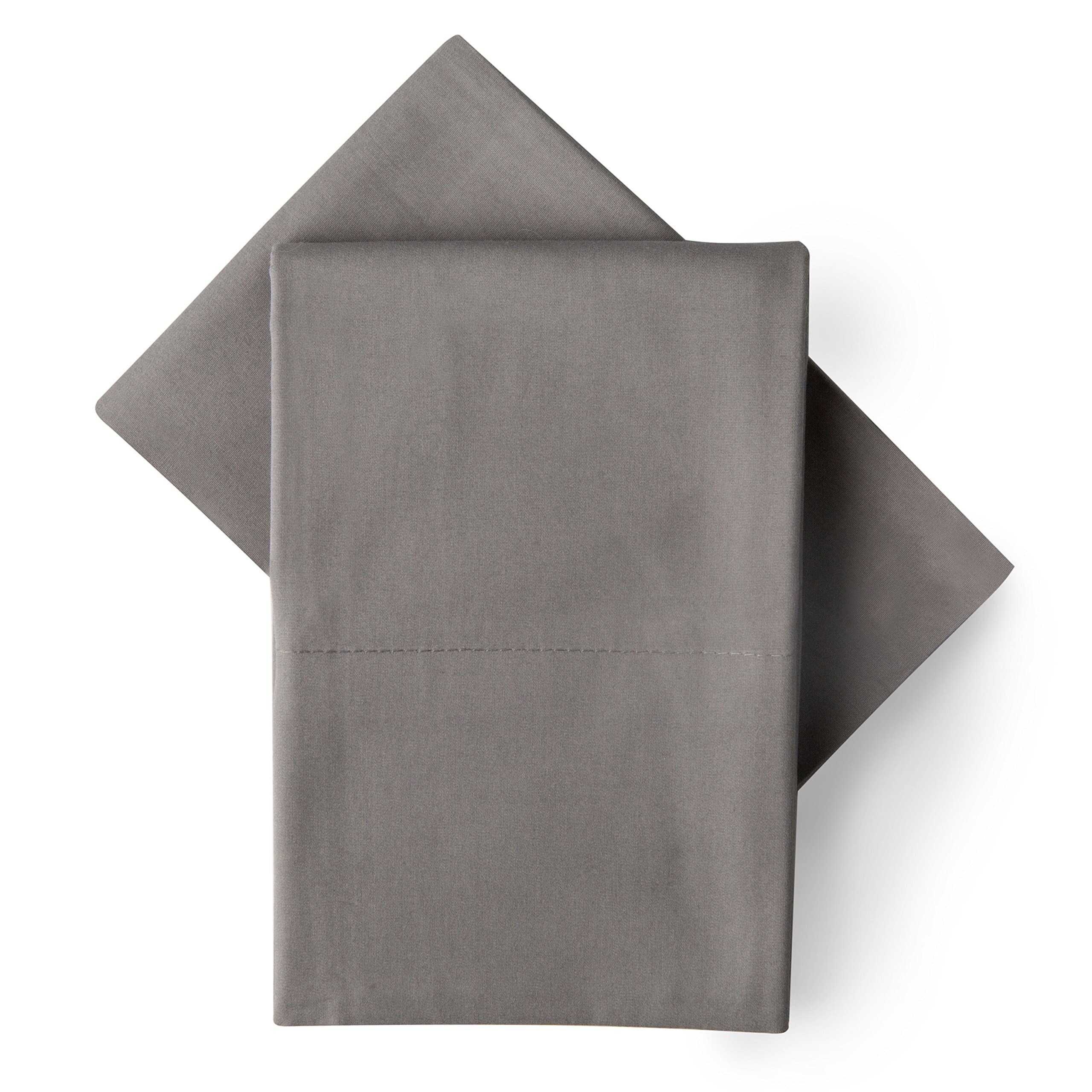 Amaze 310 Thread Count Ultimate Performance Cotton Pillowcases, Standard, Pewter