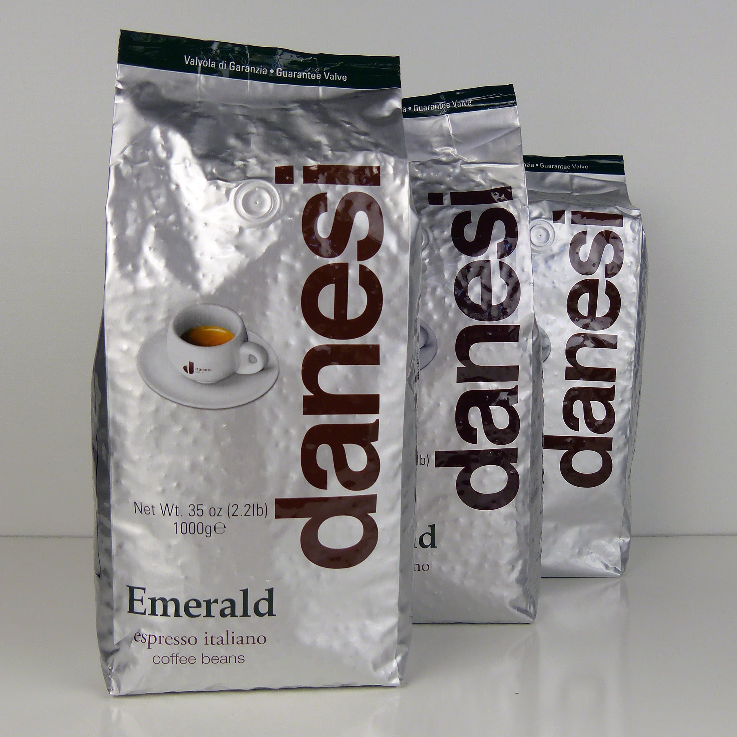 Danesi Emerald Quality Espresso Coffee Beans (3 x 2.2 lbs Bag)