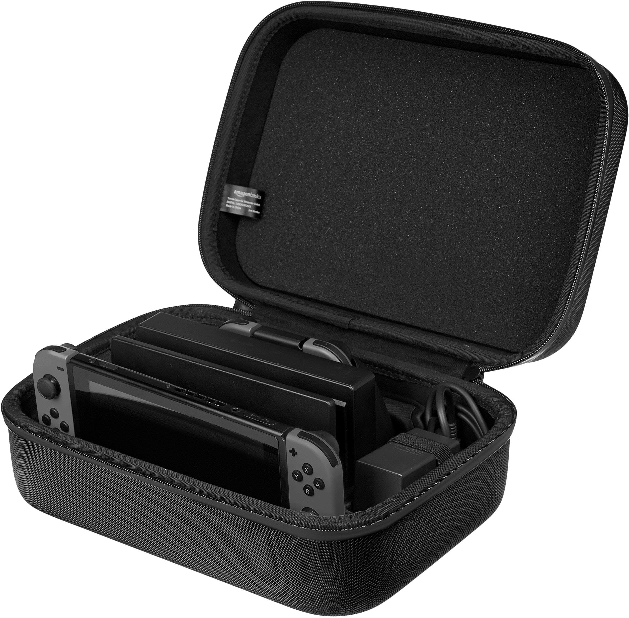 Amazon Basics Hard Shell Travel and Storage Case for Nintendo Switch and Switch OLED