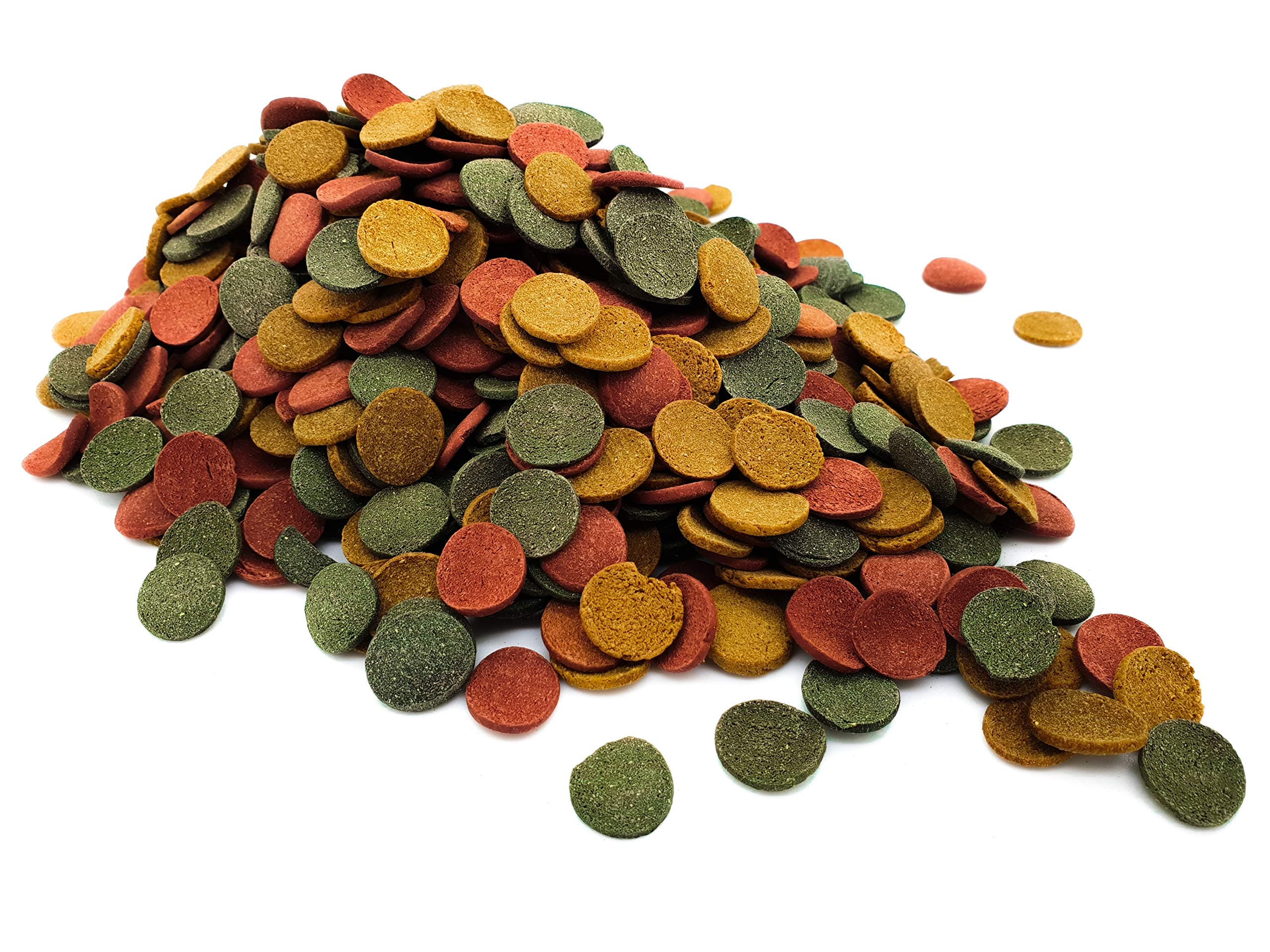 Heron's Pet World HERONS - Algae Wafer Mix - 16 mm Sinking Wafers with Spirulina - For All Bottom Feeding Fish - With Vitamins and Minerals - Enhance Colour and Improves Digestion - 100 Grams