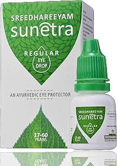 Sreedhareeyam Ayurveda Sunetra Regular Herbal Eyedrops (17-60 years age) Relieves Dryness, Redness & Itching, Cooling Daily-use Eyedrops with Rosewater, Holy Basil Leaves and Pure Honey