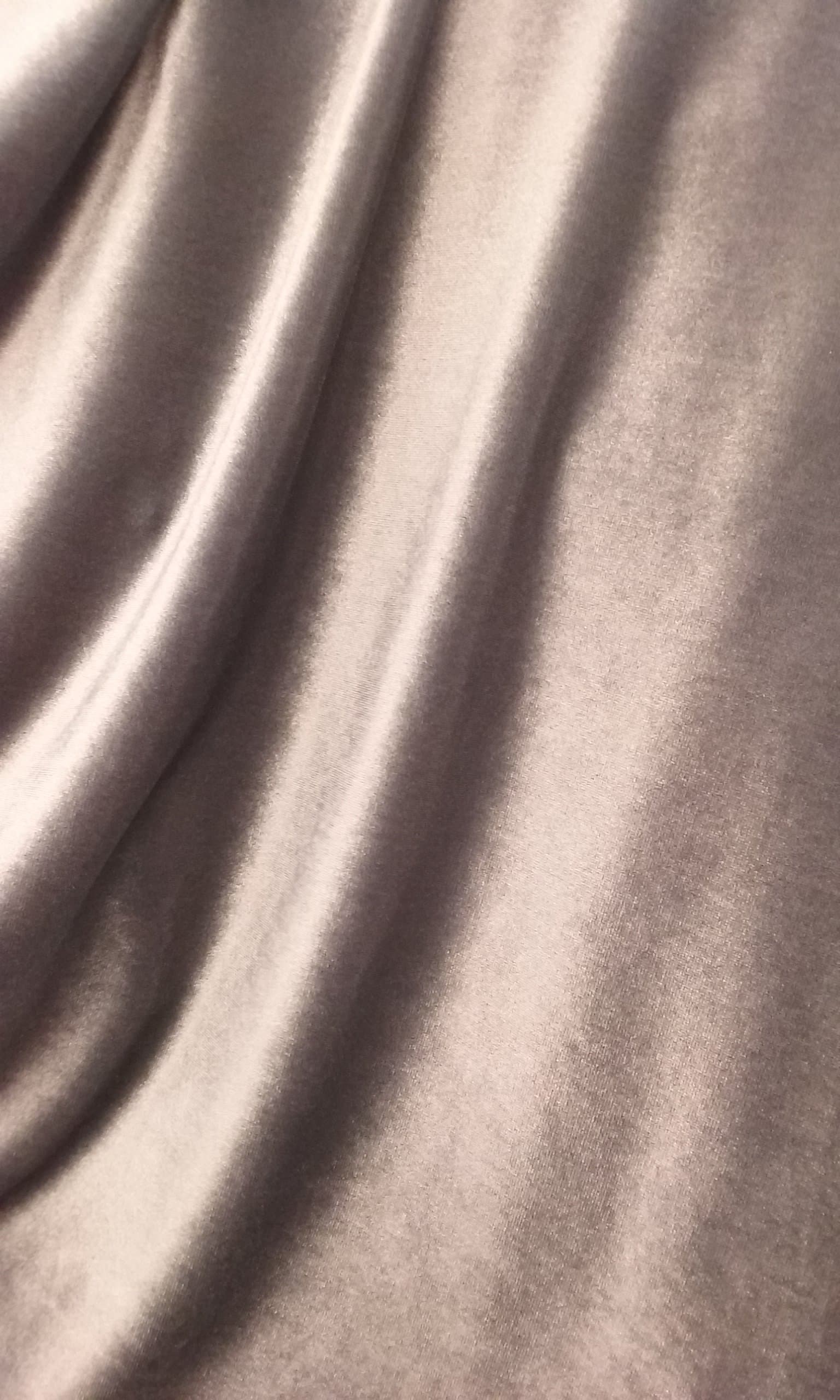 Stretch Velvet by The Yard (Gray)